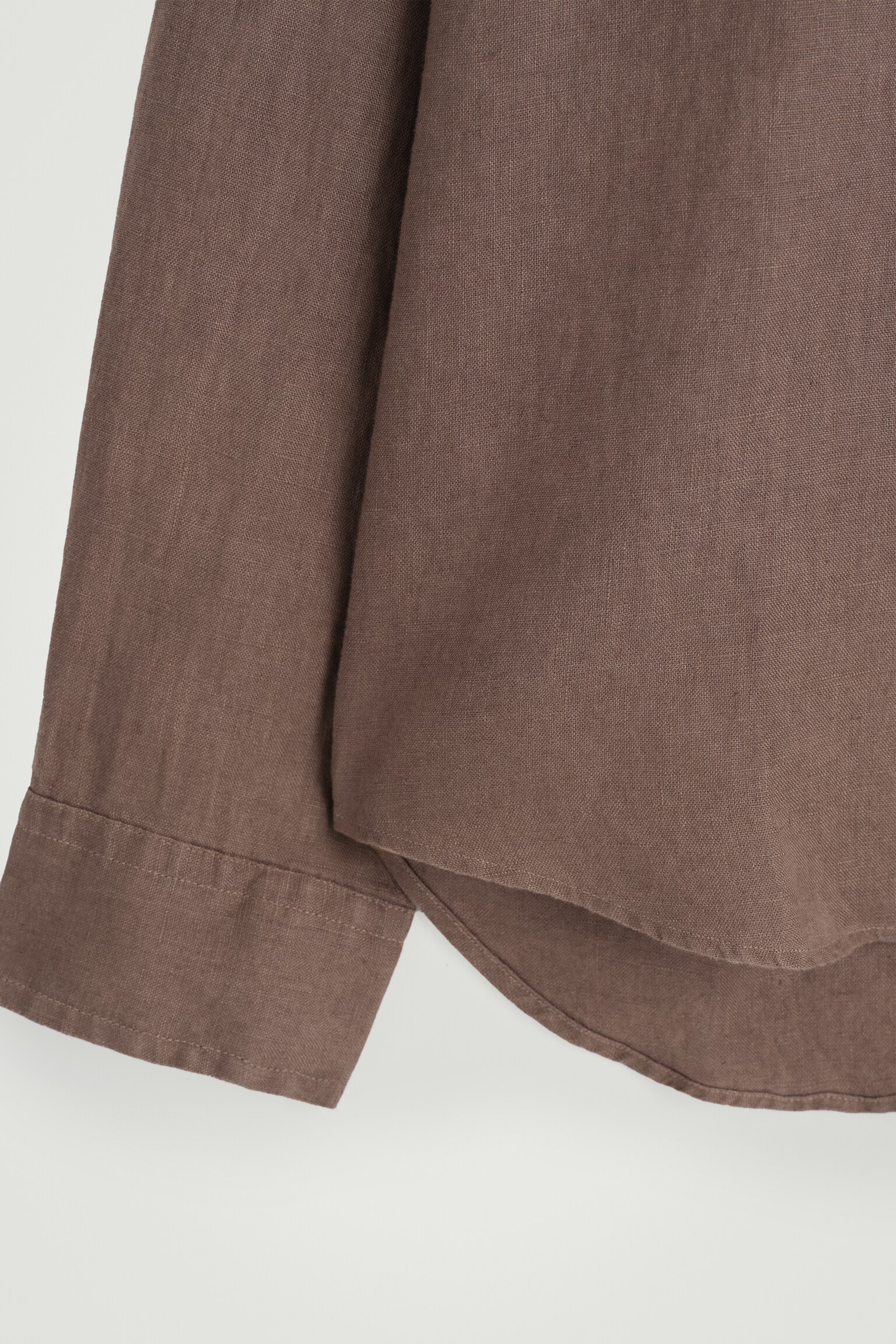 CHEMISE DÉCONTRACTÉE EN LIN - TAUPE/BLANC/BEIGE / RAYÉ/BLEU MARINE/ABRICOT / RAYURES - 3