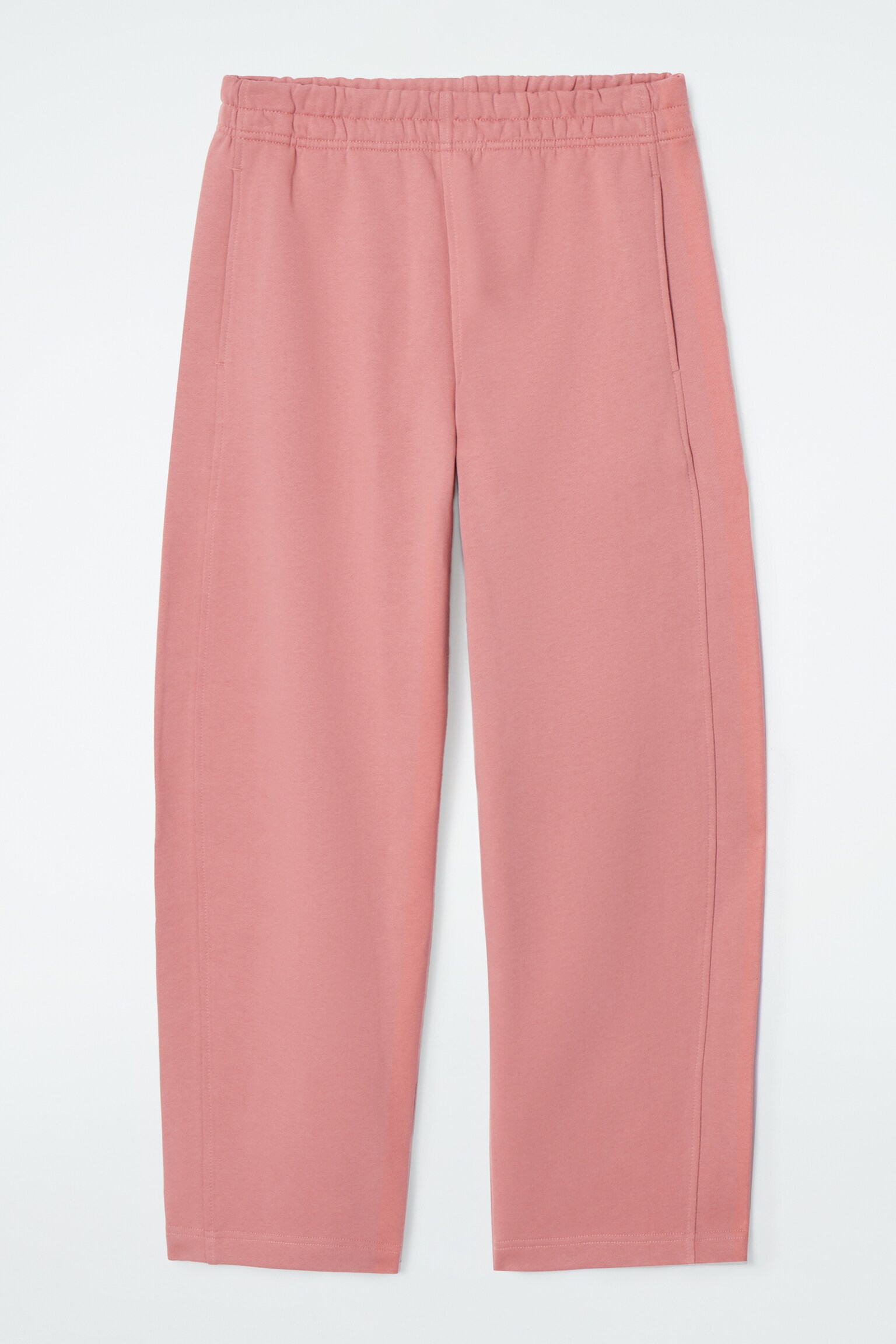 BARREL-LEG JOGGERS - DUSTY PINK