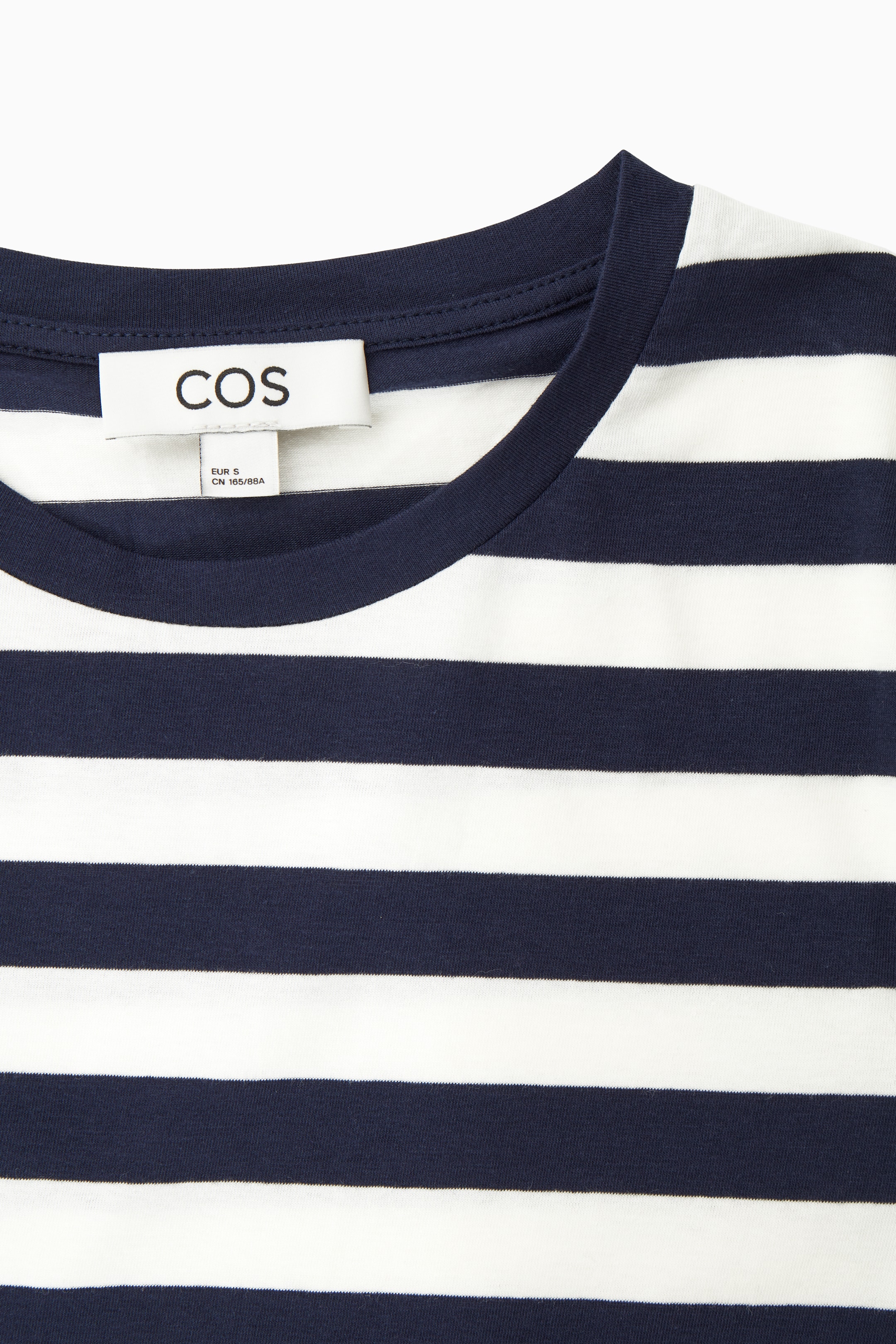 View larger image: SLIM LIGHTWEIGHT LONG-SLEEVED TOP - NAVY / STRIPED - Ladies | H&M GB 2