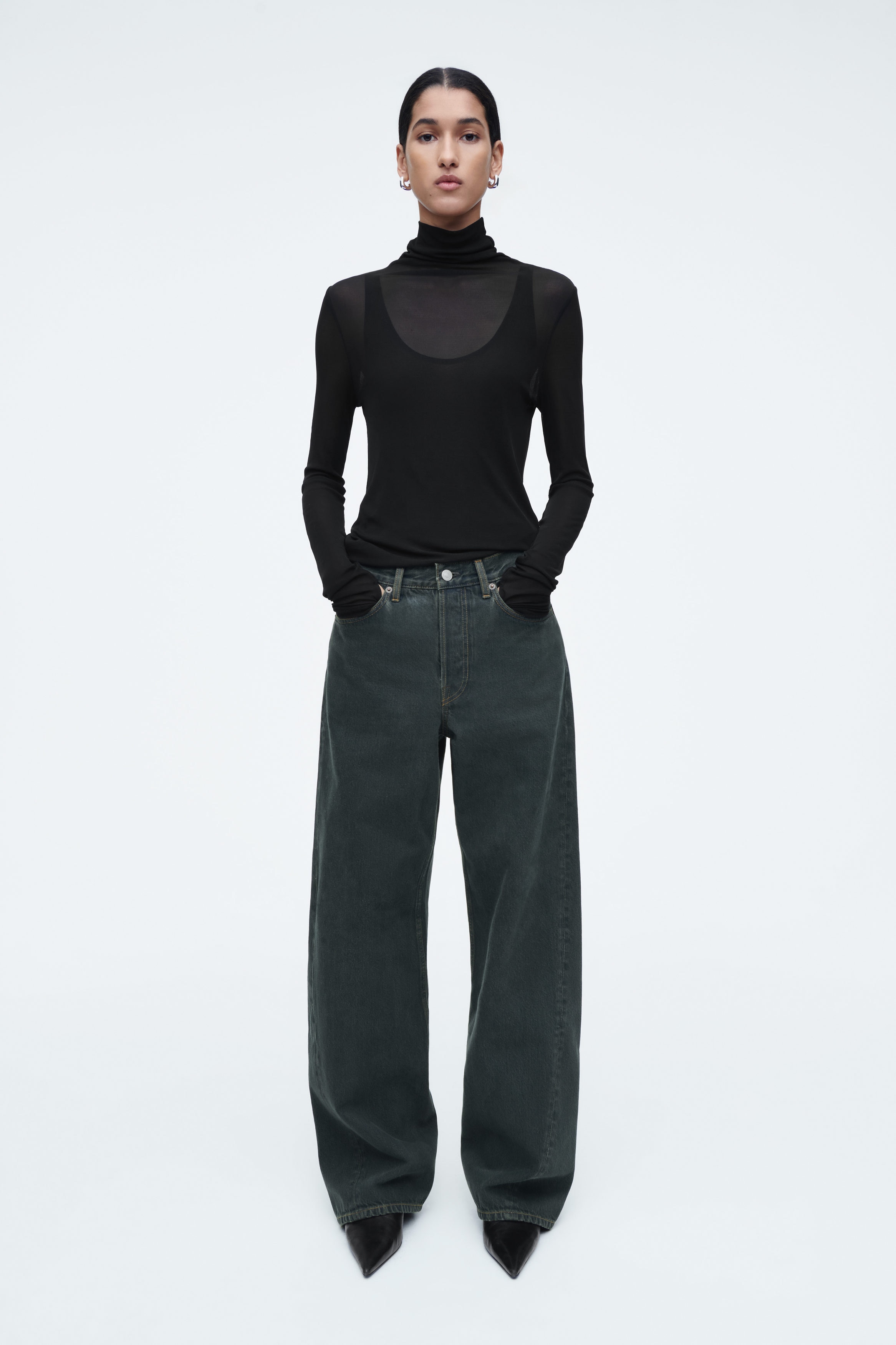 FACADE PATTERN ♥ Classic straight denim Denim - FACADE PATTERN
