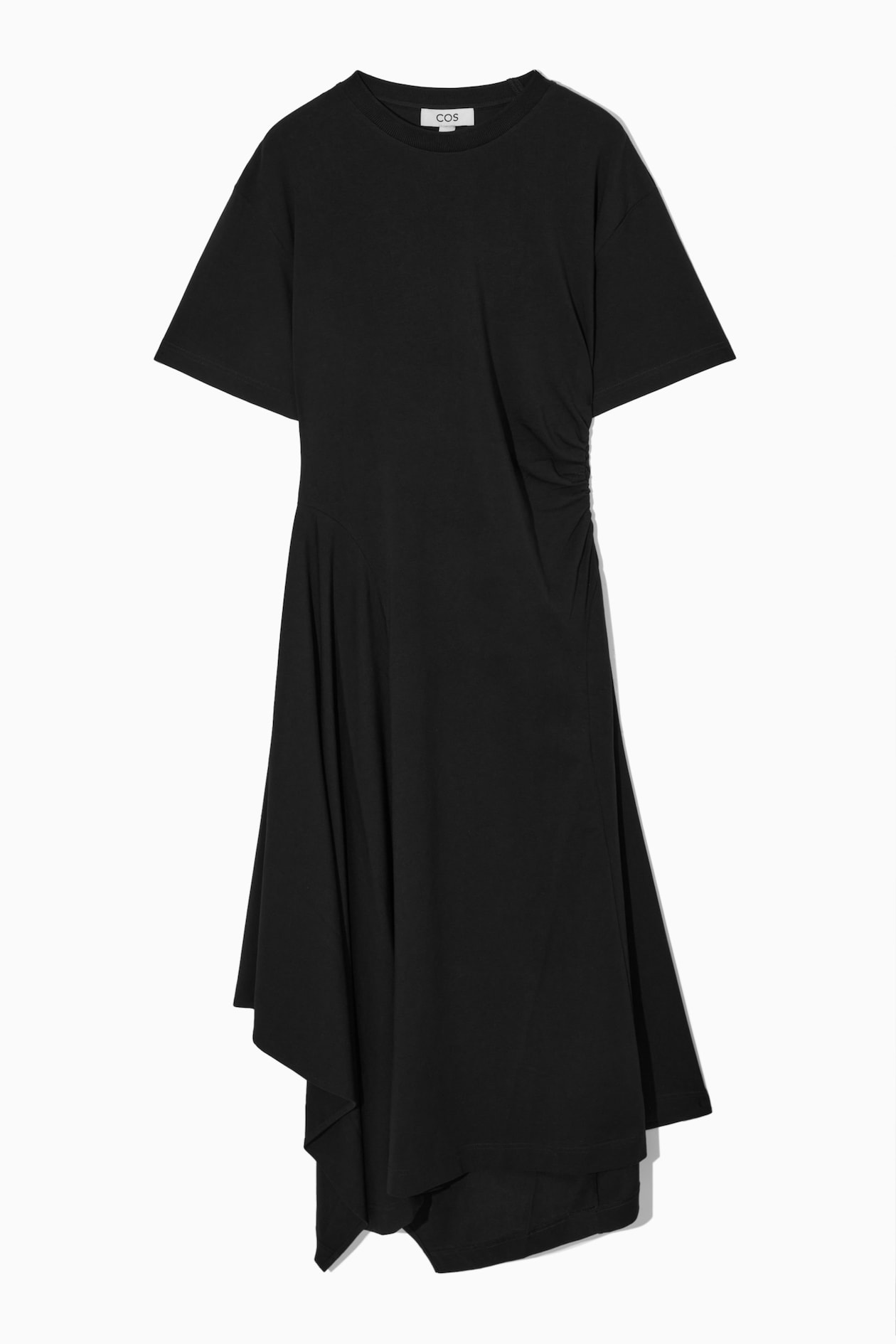 cos asymmetric deconstructed shirt dress T-SHIRT - BLACK LA LUNE LONG SLEEVE MAY 2025 Size(<a href=