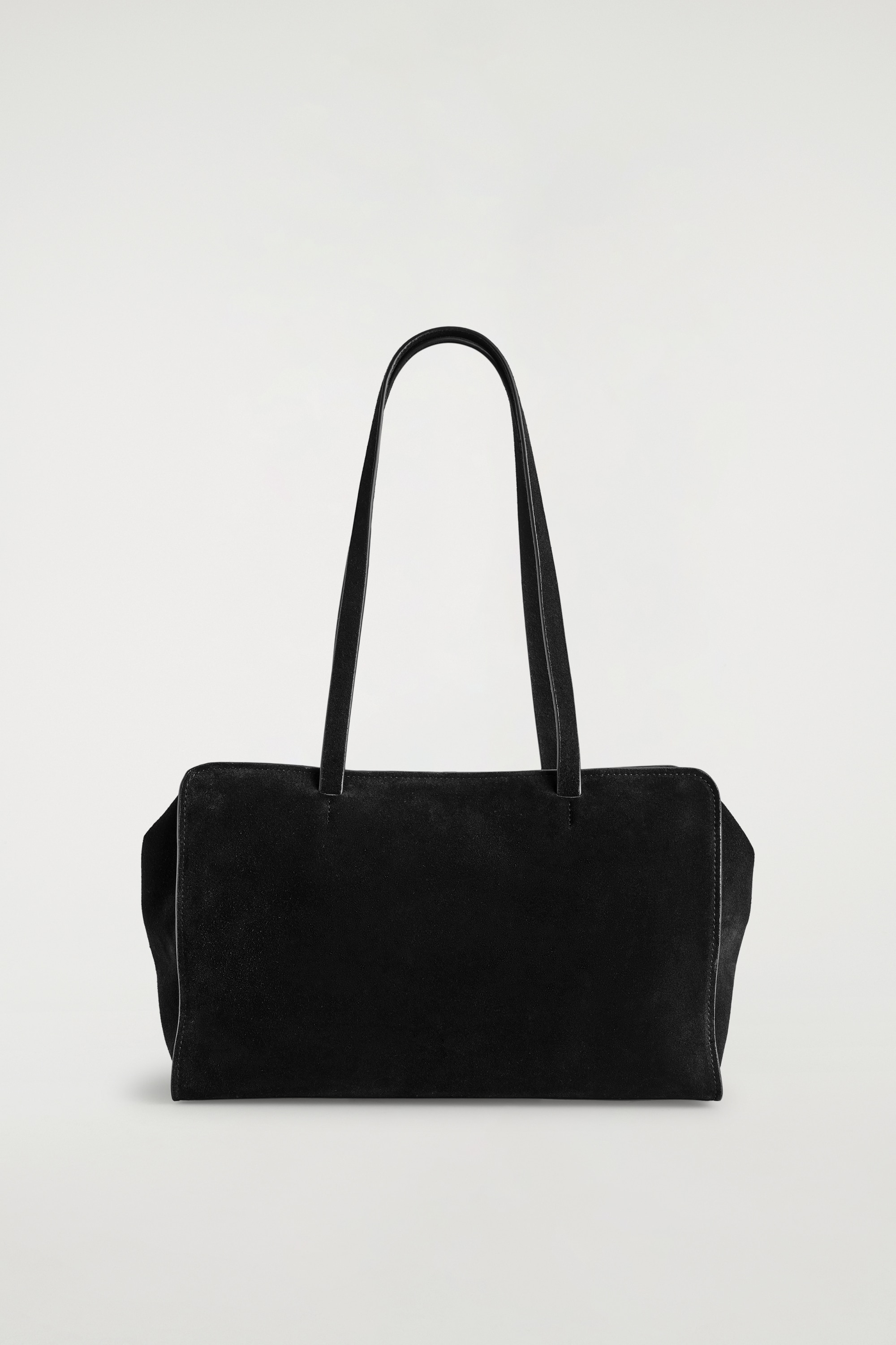 SAC BOWLING MARAIS - DAIM - NOIR/CAPPUCCINO
