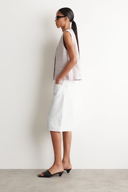 LINEN WAISTCOAT — LIGHT PINK 3