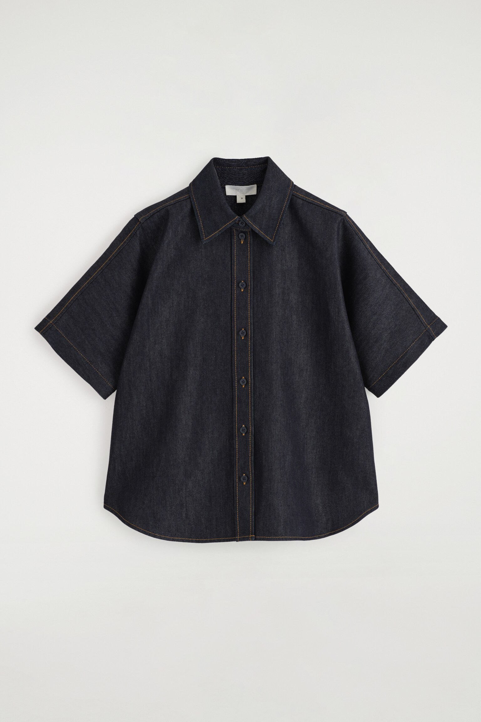 CAMISA VAQUERA DE MANGA CORTA - ÍNDIGO - 2
