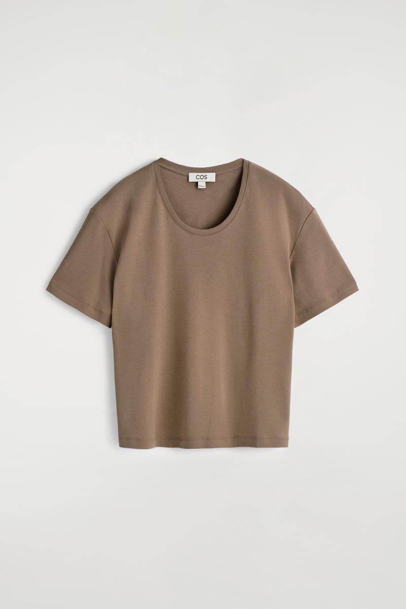 Scoop-Neck Cotton T-Shirt