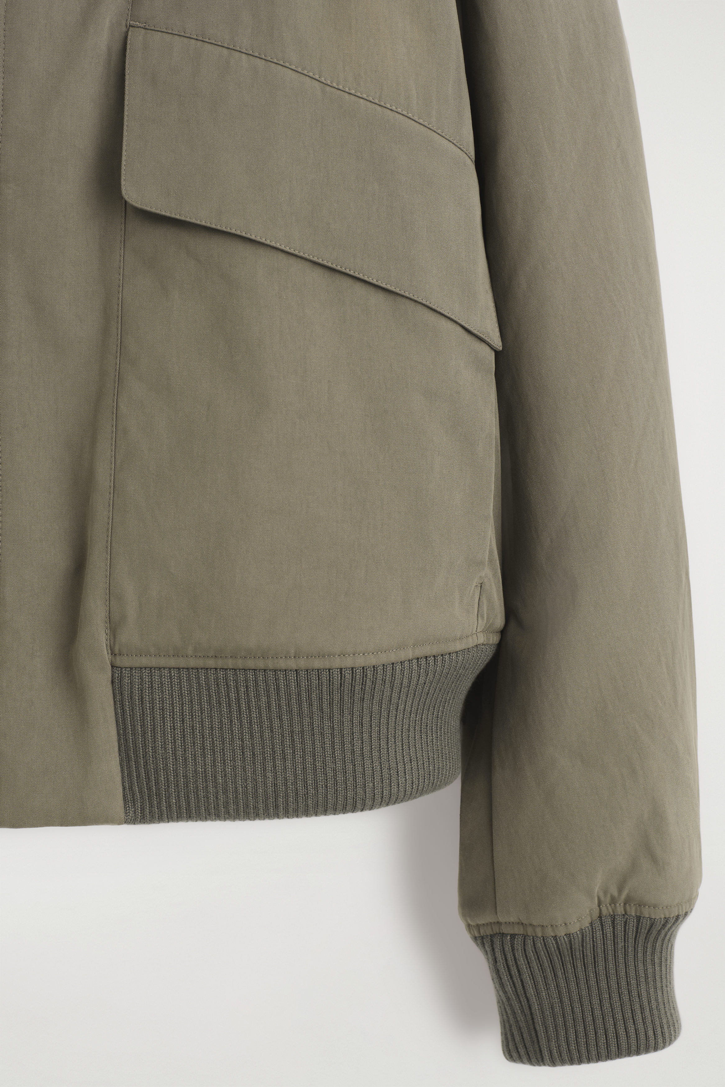PADDED COTTON FLIGHT JACKET - STONE | COS