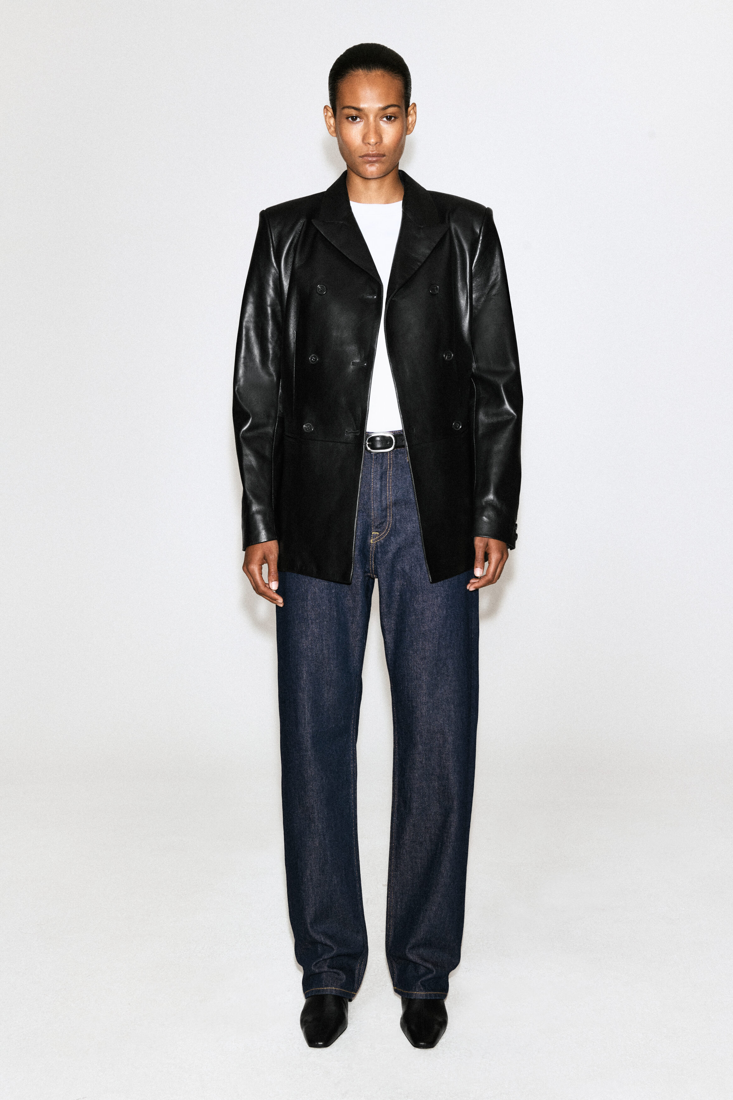 CHORD STRAIGHT-LEG JEANS - DARK INDIGO | COS US