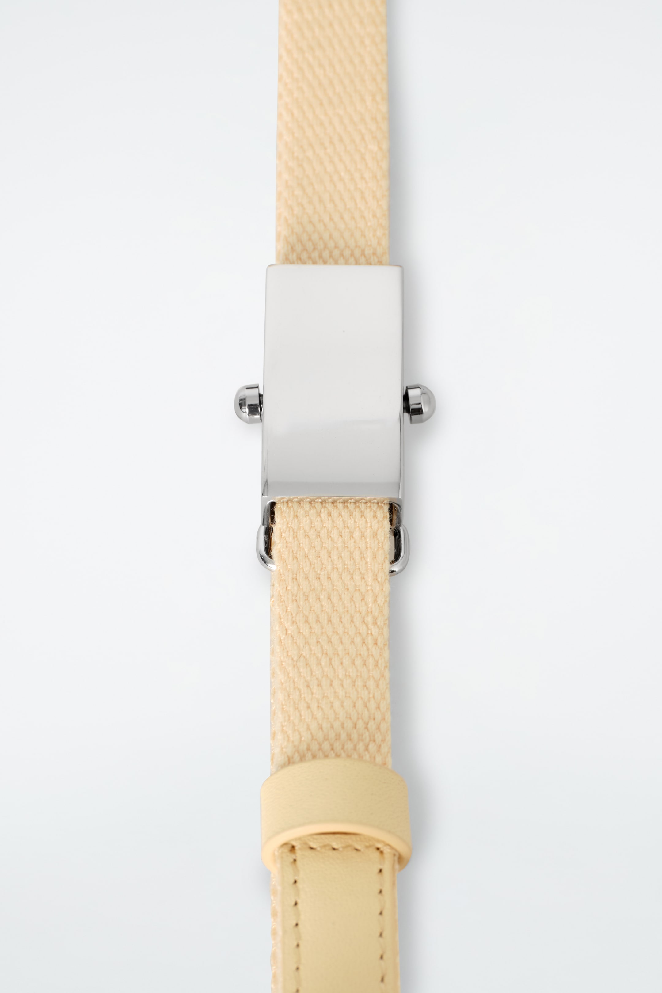 Grotere afbeelding bekijken: SLIM WEBBING RIEM - BOTERMELK - DAMES | H&M BE 4