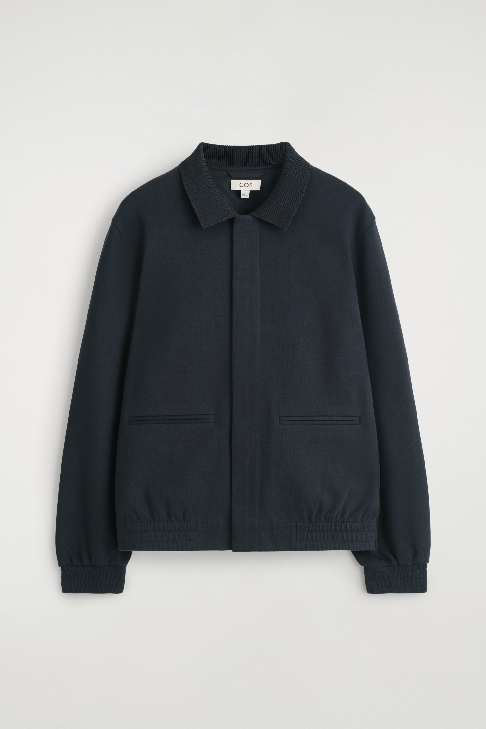 HARRINGTON-JACKE AUS JERSEY - NAVYBLAU/DUNKELGRÜN