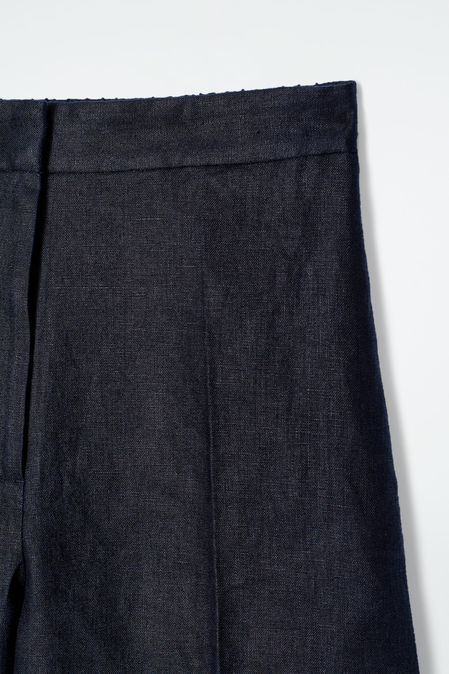 The Row Lilas light khaki cotton and linen trousers