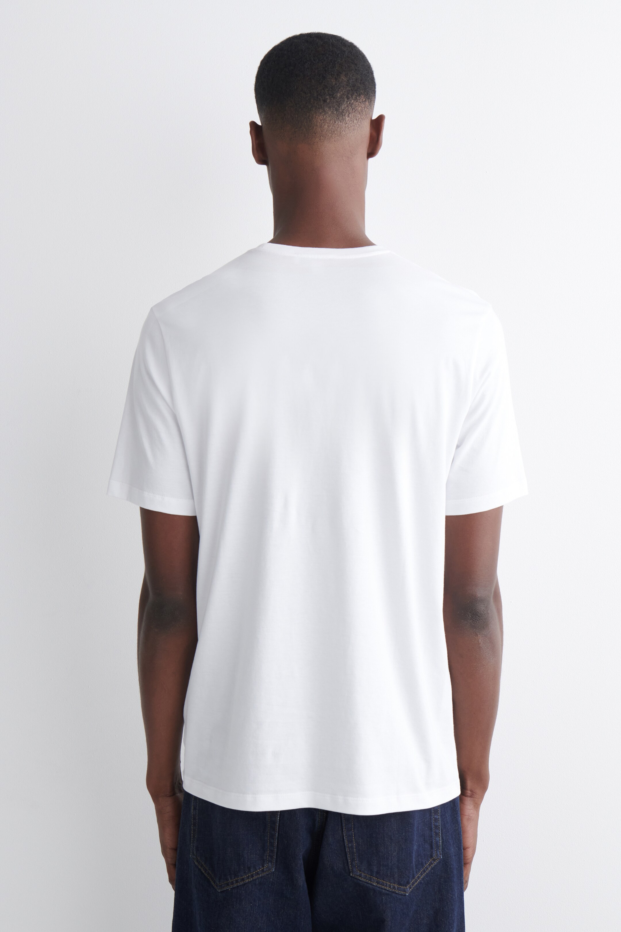 Ingrandisci l'immagine: COTTON CREW-NECK T-SHIRT - WHITE - UOMO | H&M CH 3