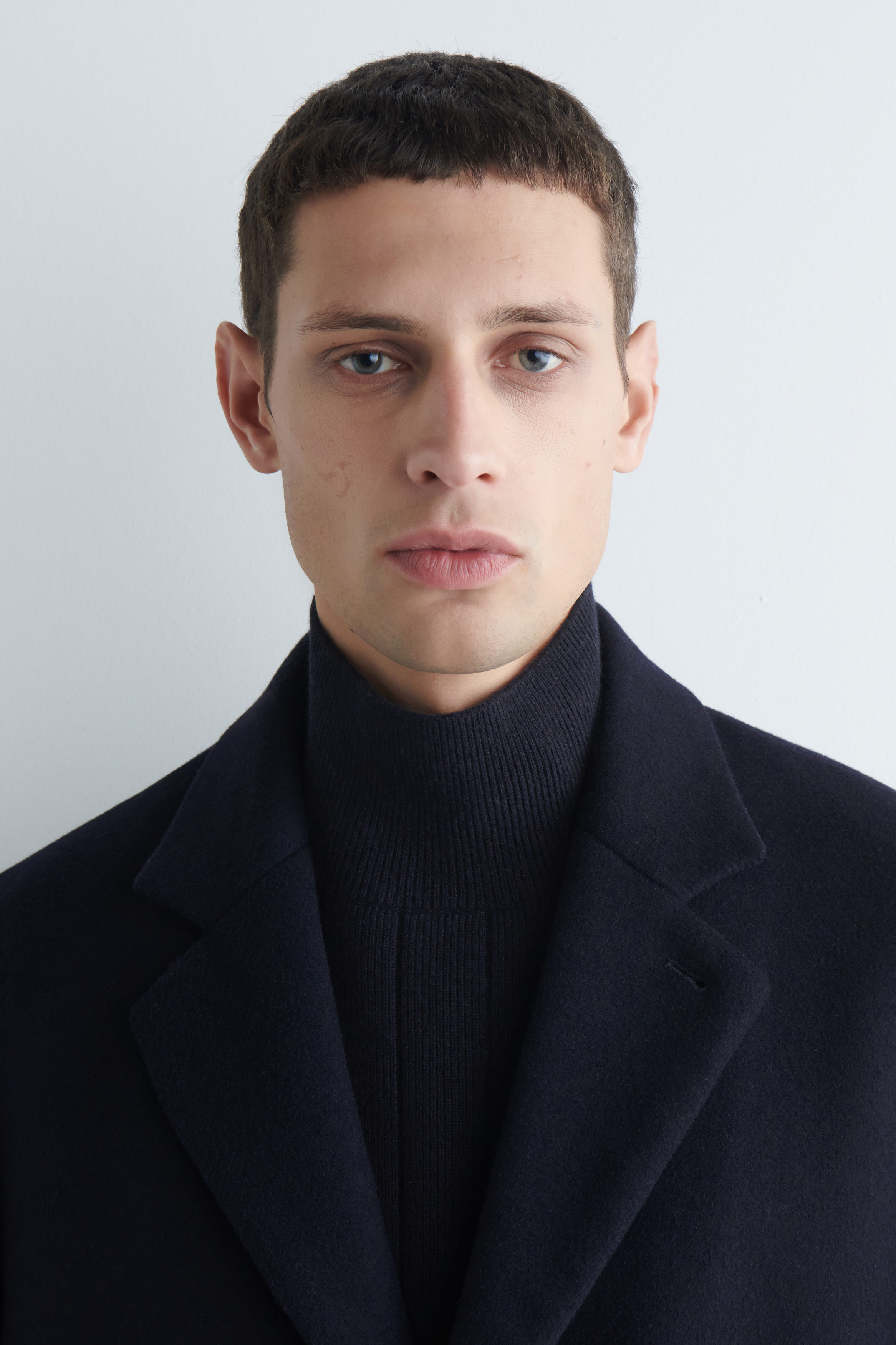 KNITTED WOOL-YAK FUNNEL-NECK VEST