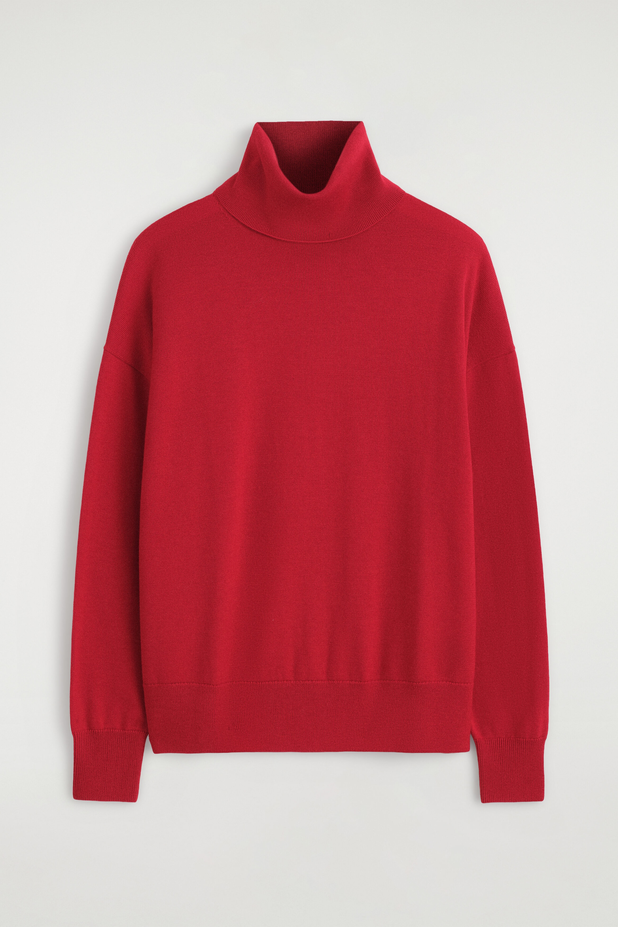 LEATHER-PATCH MERINO WOOL MOCK-NECK SWEATER