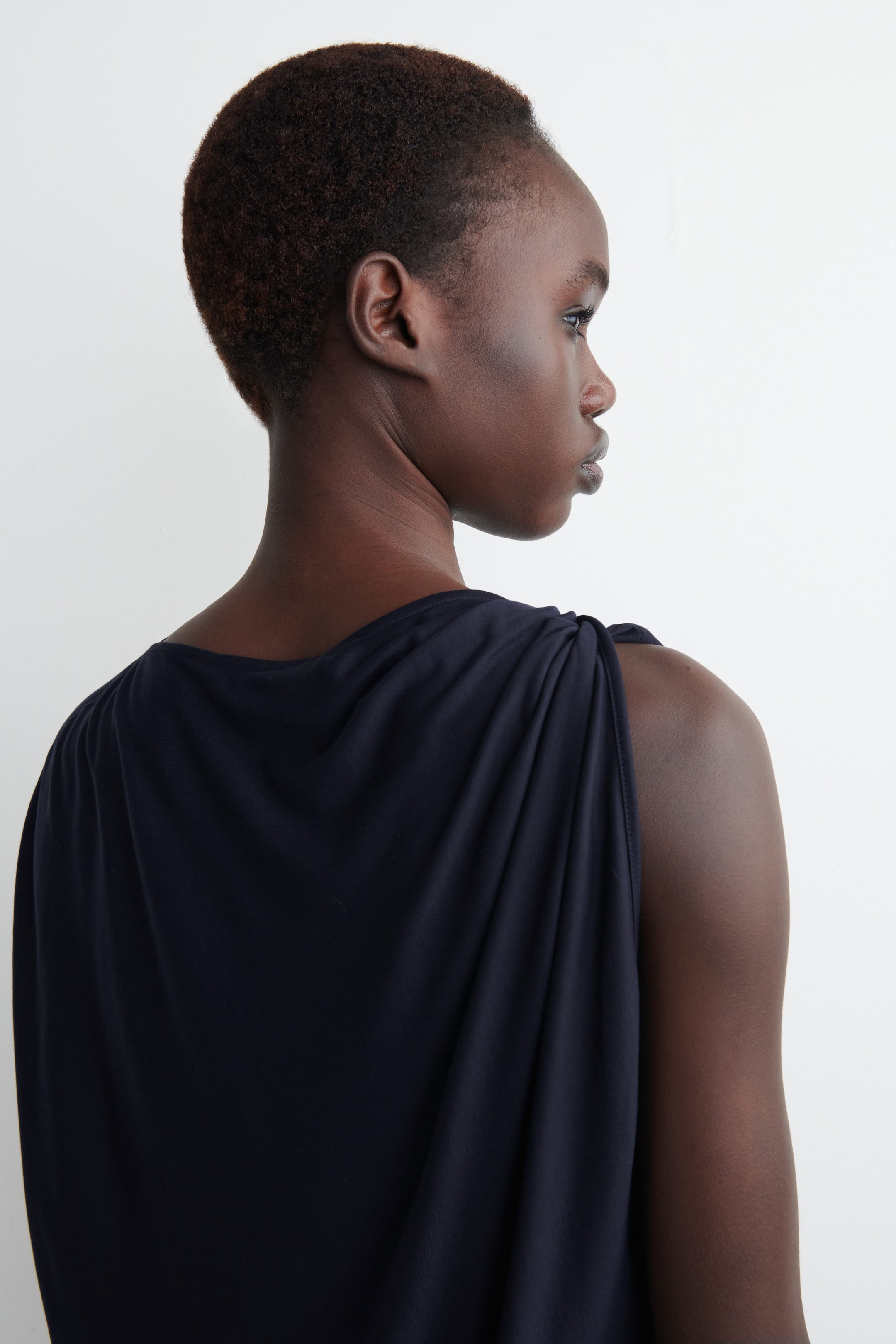 DRAPED KNITTED TOP