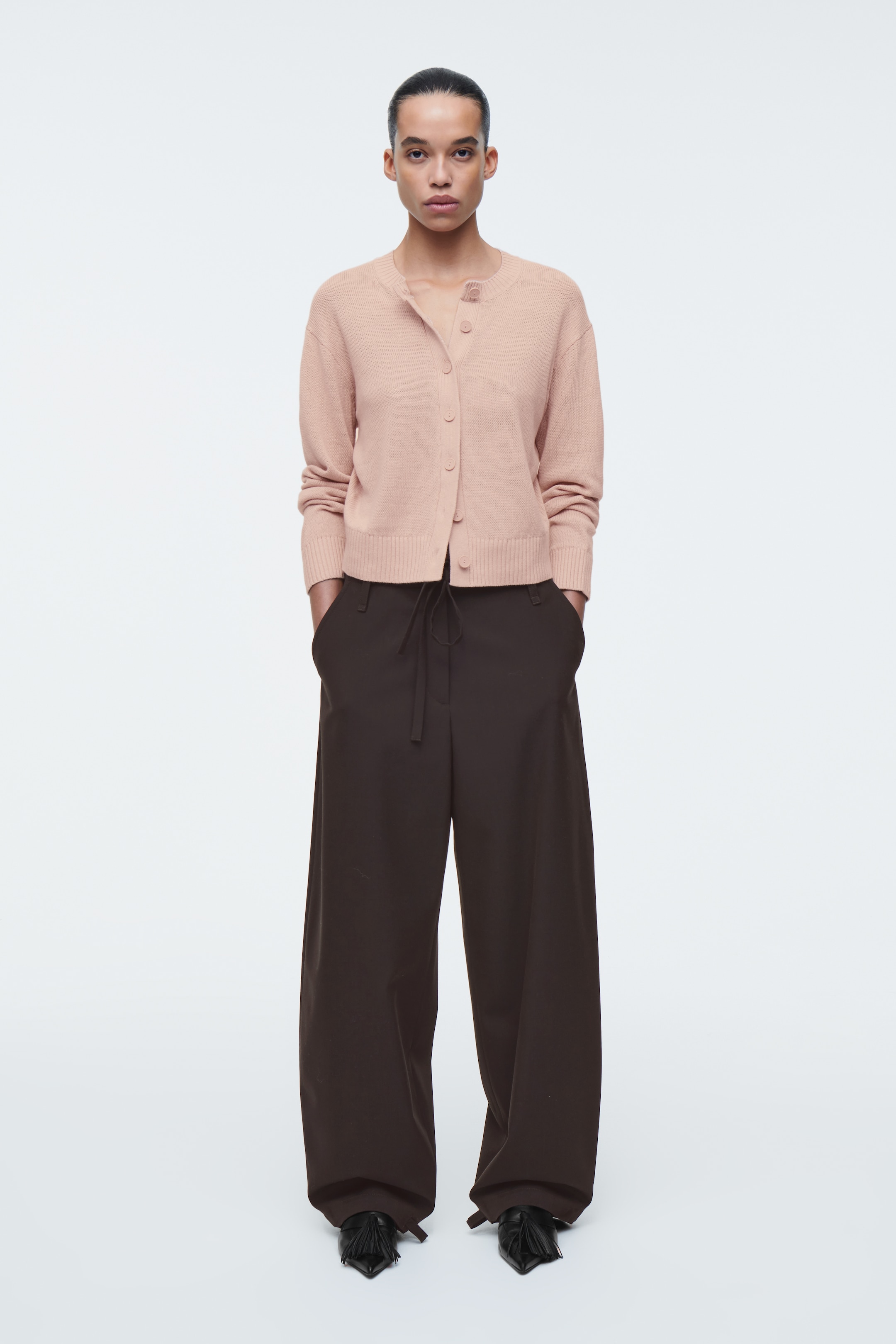 Grotere afbeelding bekijken: GEBREID LINNEN VEST - ROZE - DAMES | H&M BE 2
