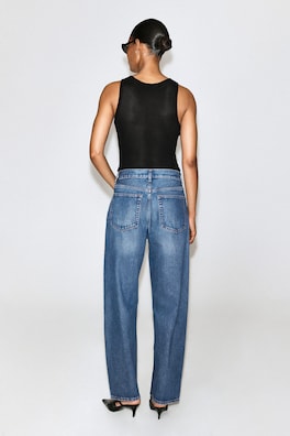 BAY BARREL-LEG JEANS — BLUE 5