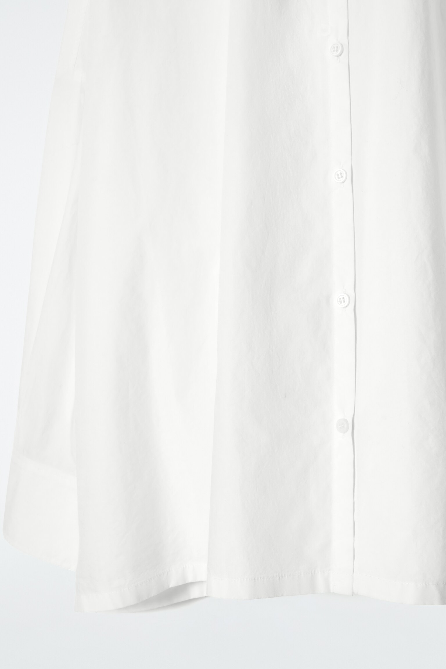 CHEMISE OVERSIZE À PLI DANS LE DOS EN COTON - ÉCRU - 7