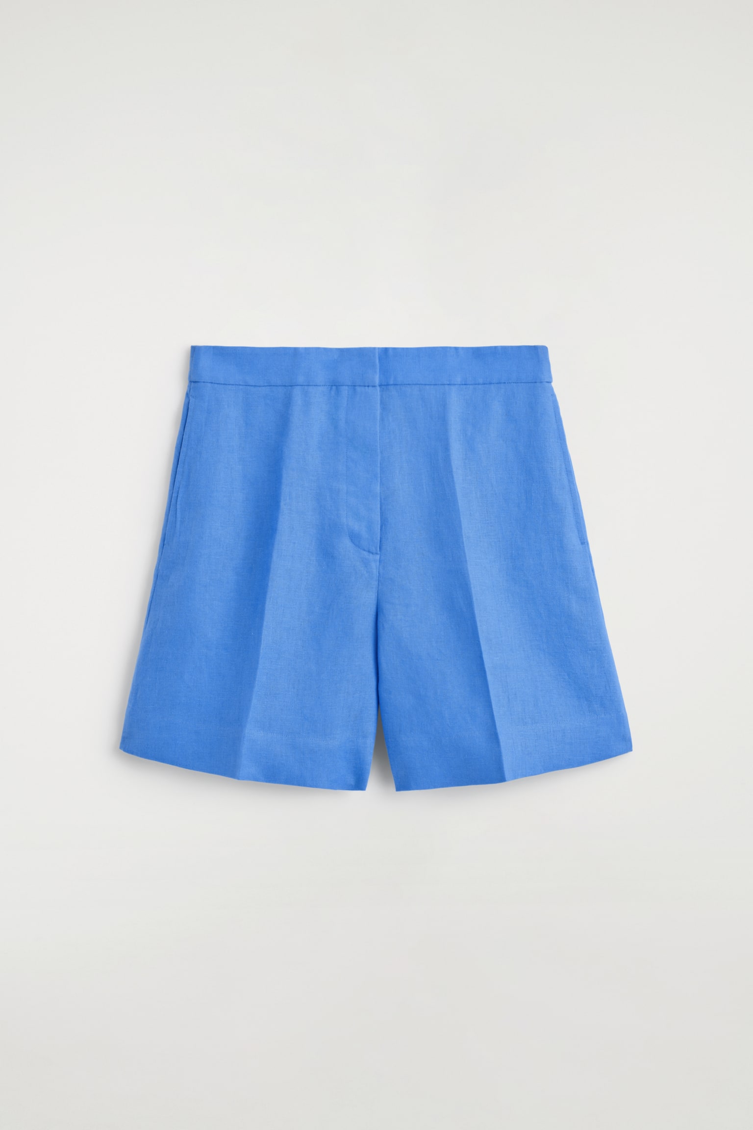 Sako s elastickým pasem z lnu - MODRÁ/ČERNÁ - 2