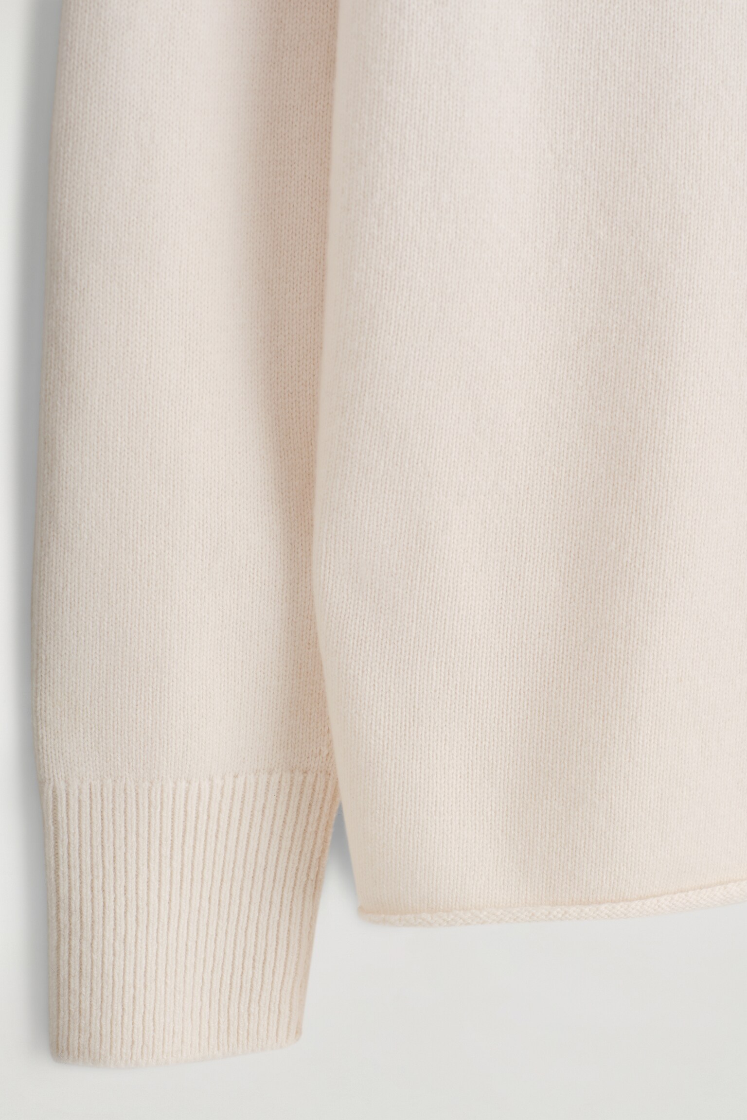 PULL POLO EN LAINE MÉRINOS - IVOIRE/NOIR/BEIGE CHINÉ - 3