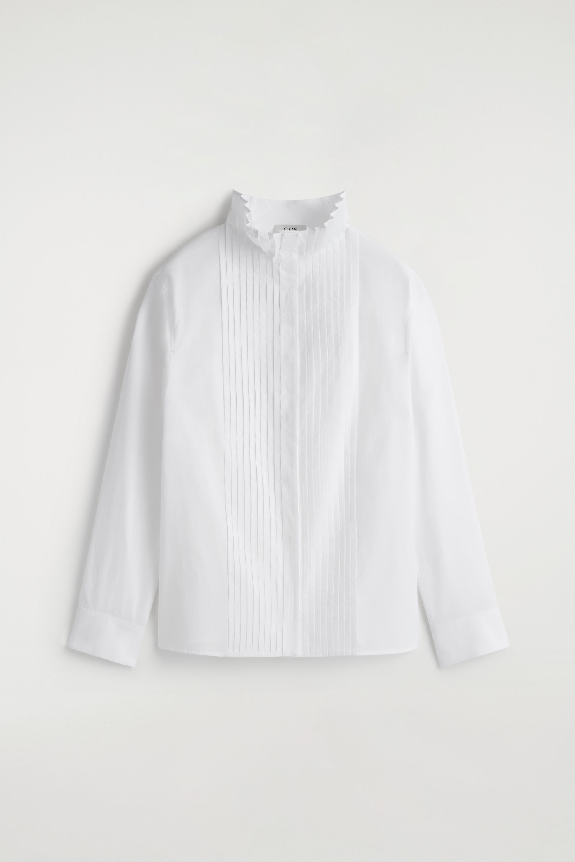 トップス White Cotton Blouse PINTUCKED COTTON BLOUSE - WHITE | COS US
