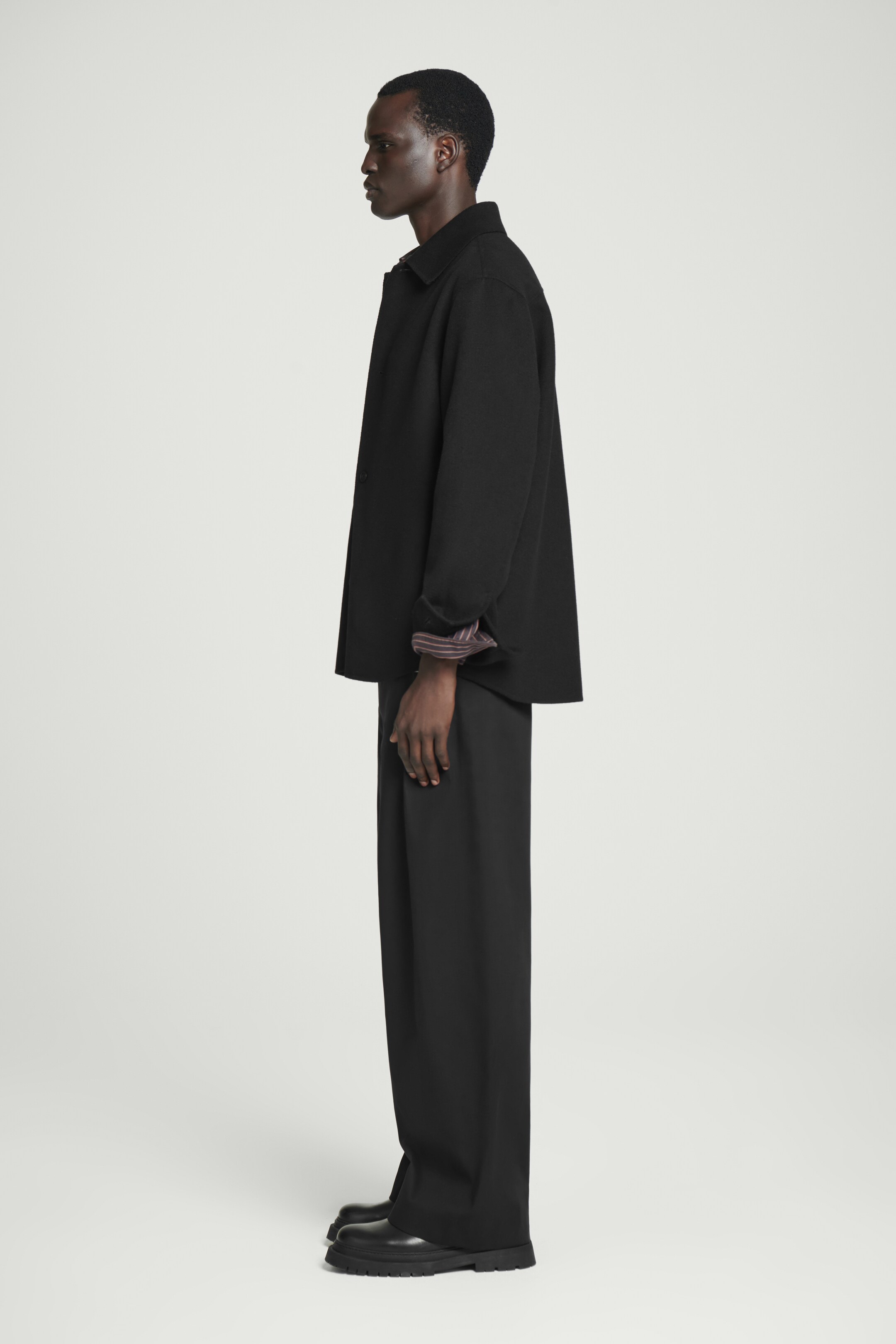 Agrandir l'image: SURCHEMISE LAINE DOUBLE FACE - NOIR - HOMME | H&M CH 6