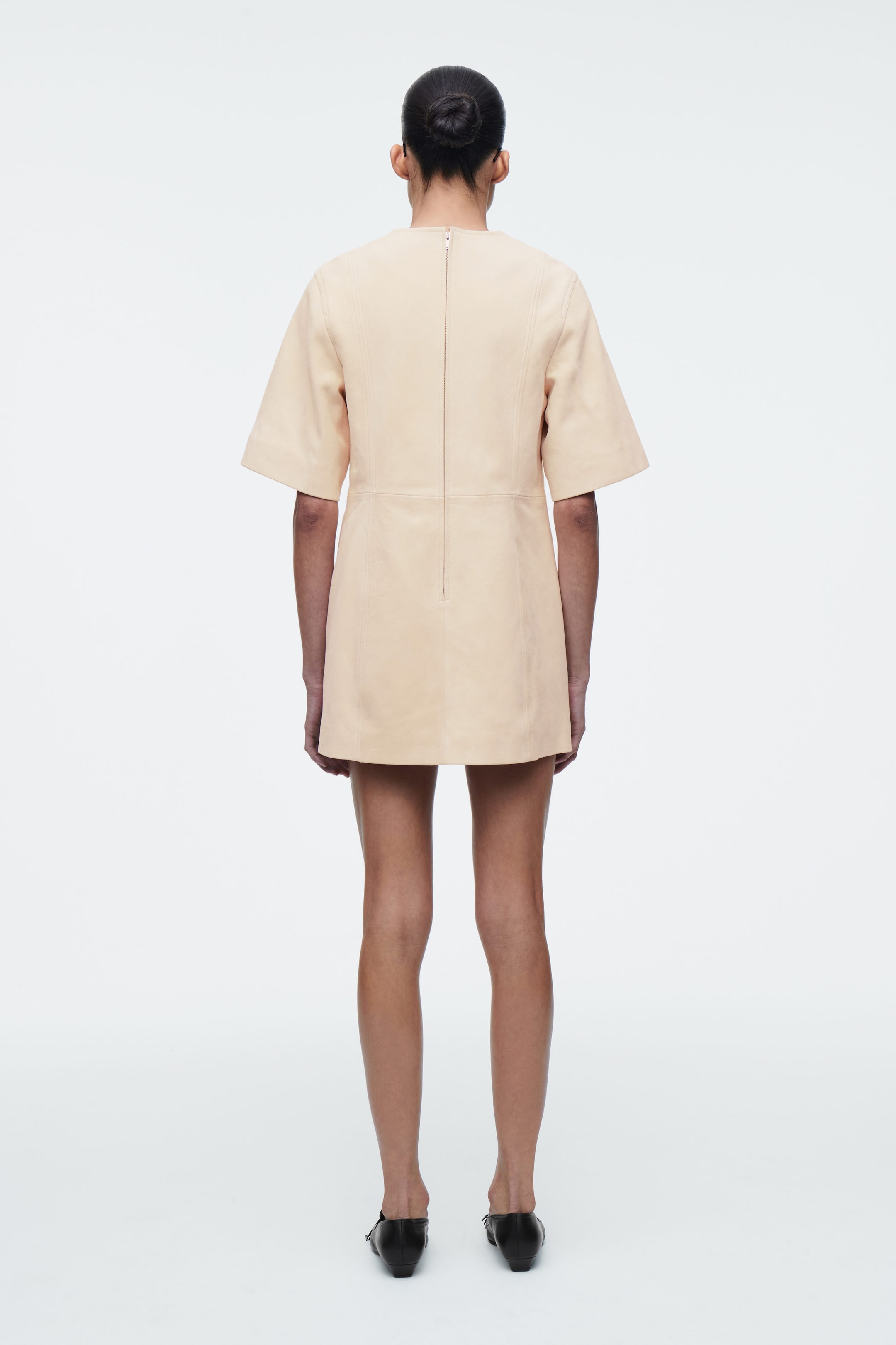 SUEDE MINI T-SHIRT DRESS