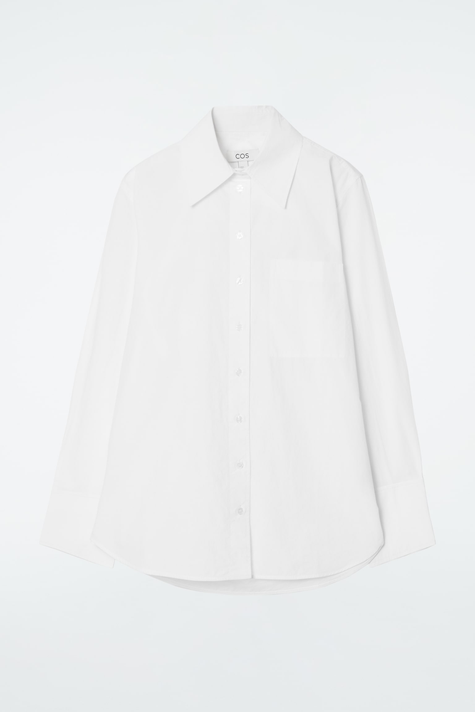 OVERSIZED TAILORED SHIRT - WHITE/LIGHT BLUE/YELLOW