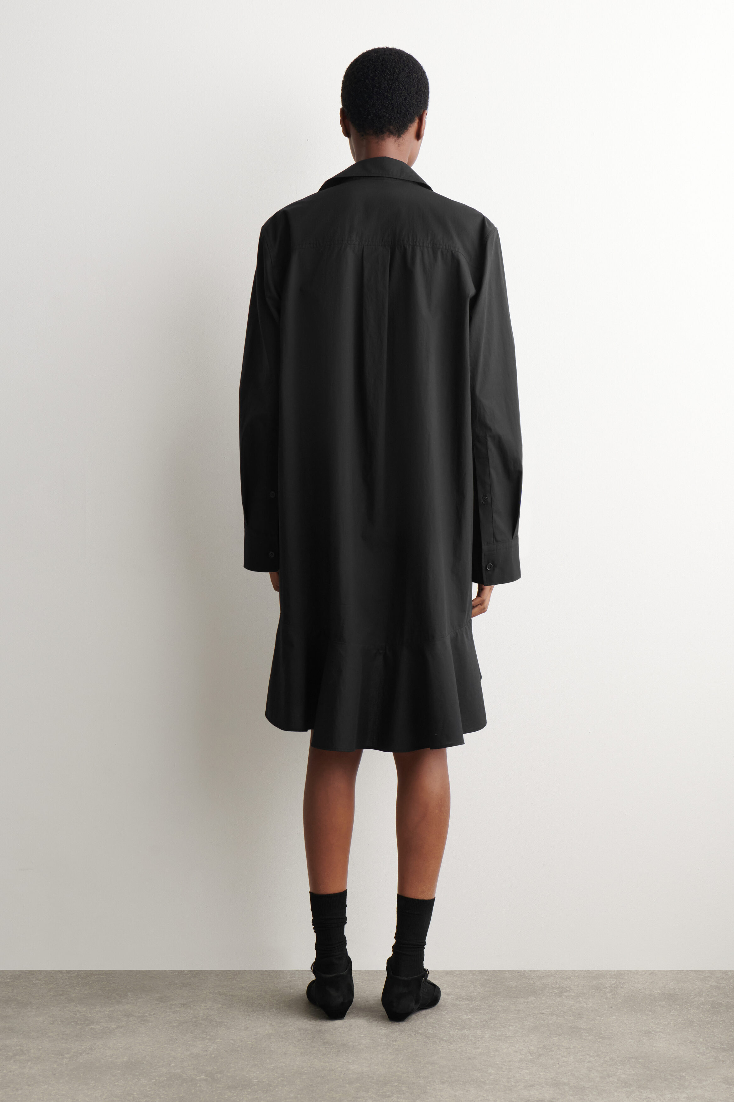 cos flared polo shirt dress Flared Polo Shirt Dress – Dhivehi Cart main image 1