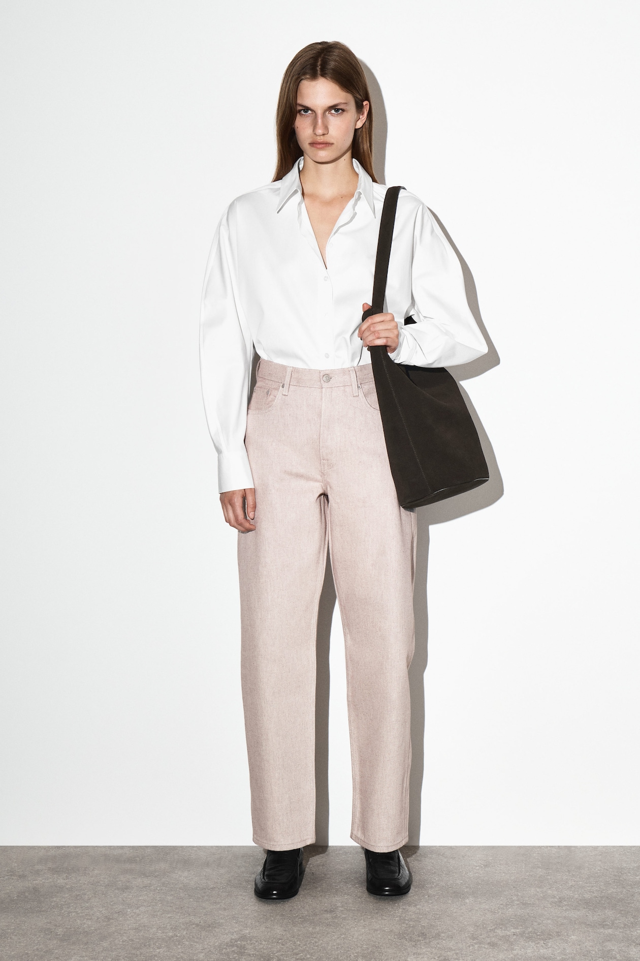 BAY BARREL-LEG JEANS - LIGHT PINK | COS NL