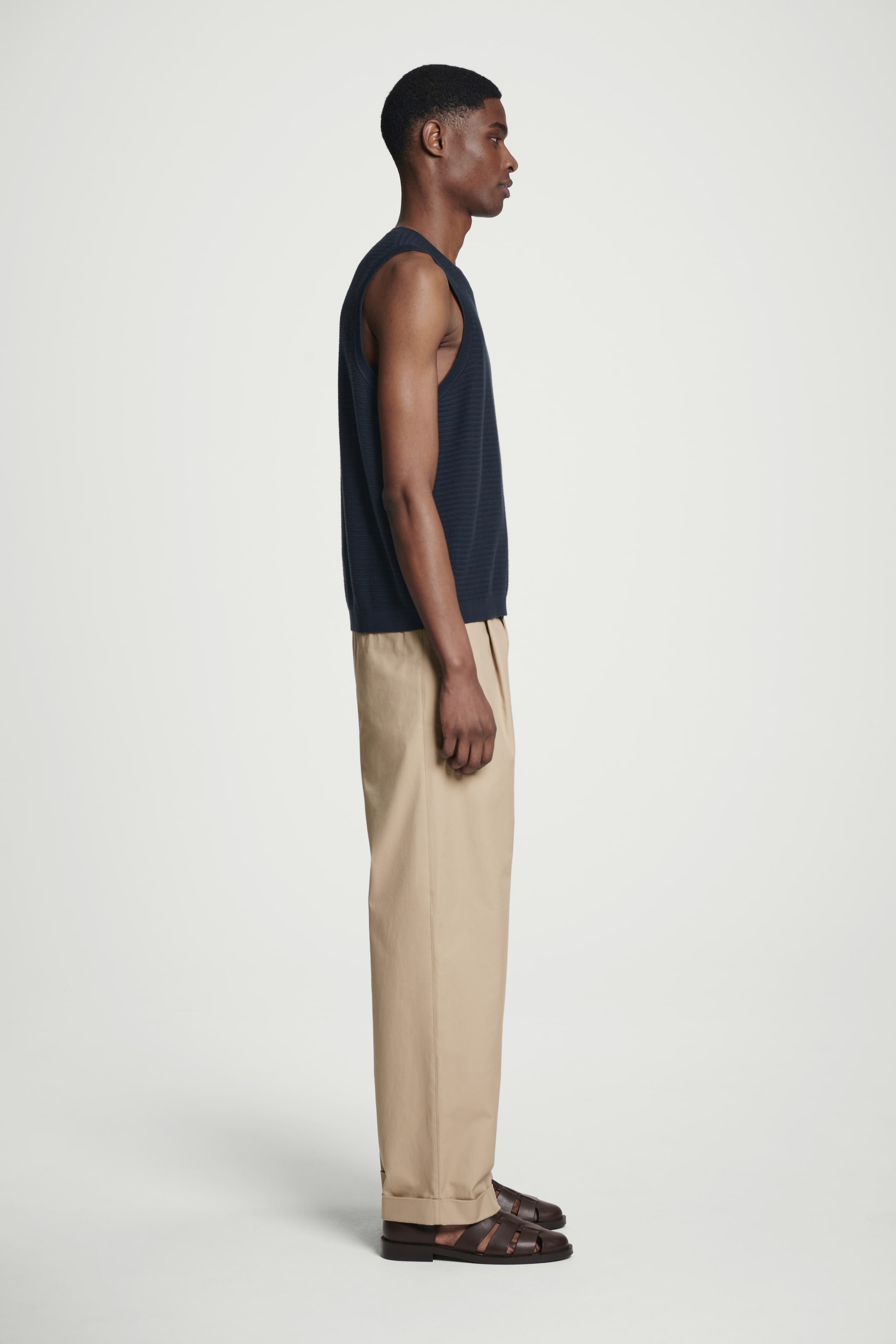 Grösseres Bild ansehen: STRUKTURIERTES TANKTOP AUS BAUMWOLLE - NAVYBLAU - HERREN | H&M CH 5