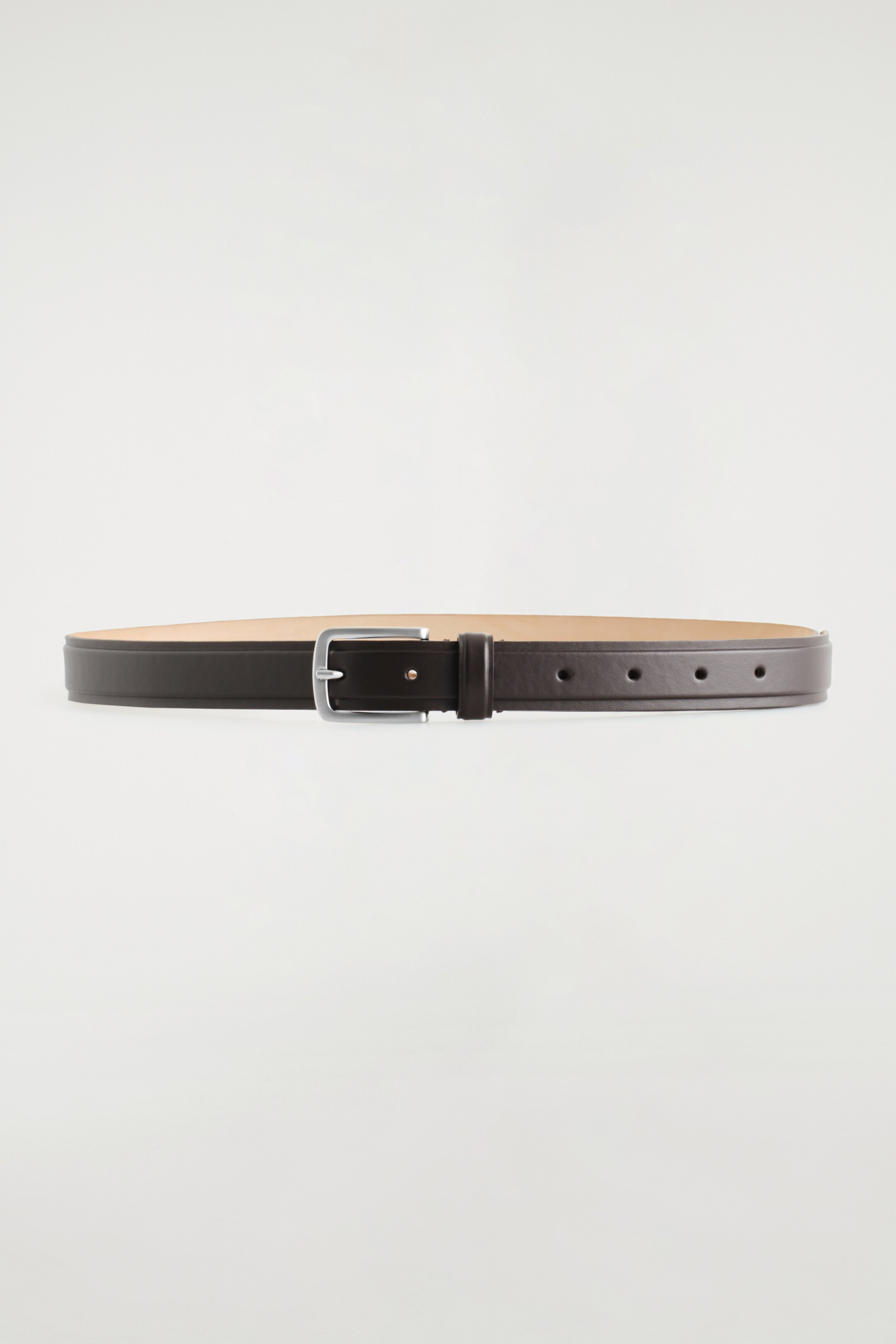 View larger image: EMBOSSED LEATHER BELT - DARK BROWN - Men | H&M GB 2