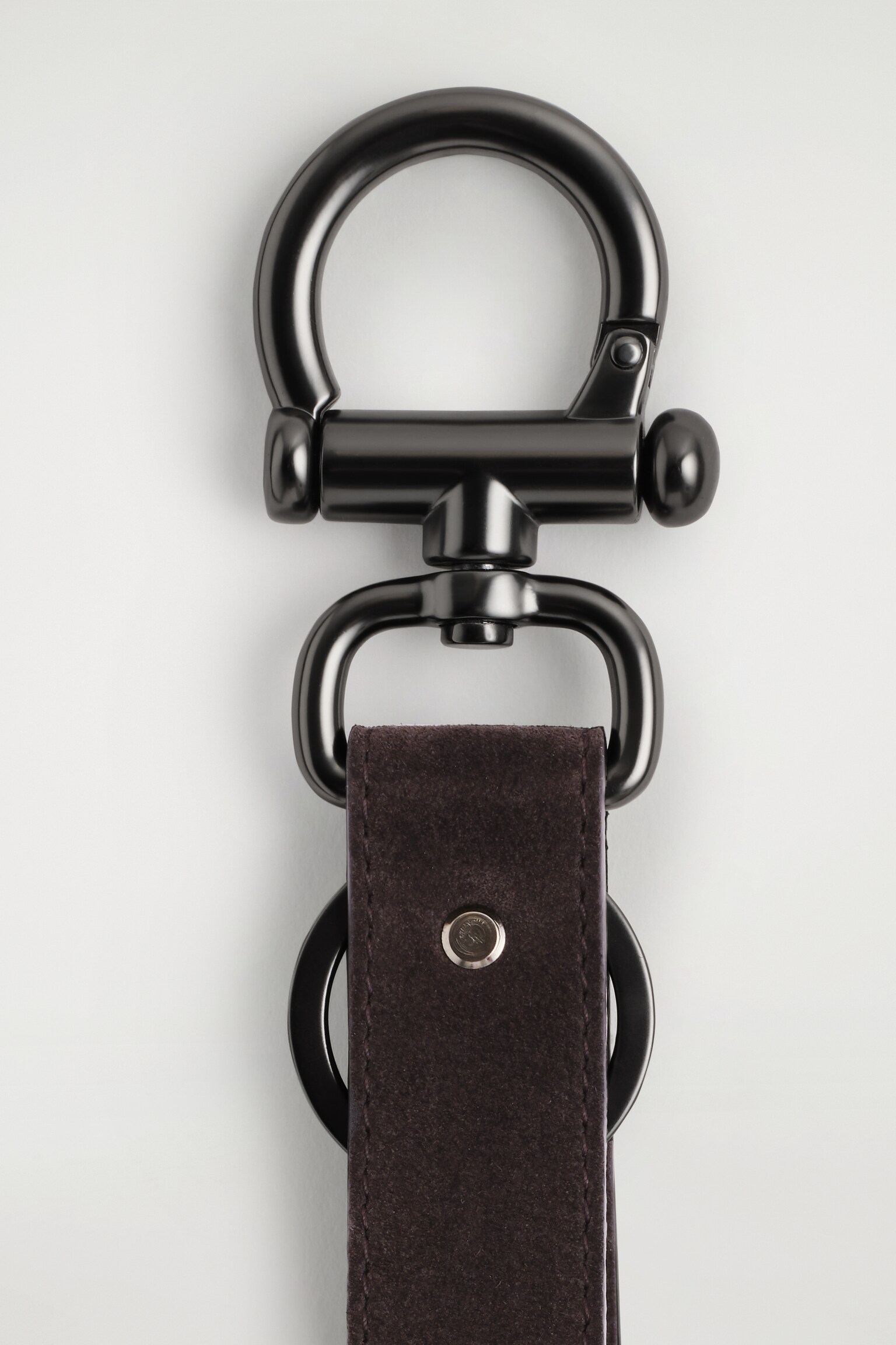 PORTE-CLÉS EN CUIR - BRUN/NOIR - 3