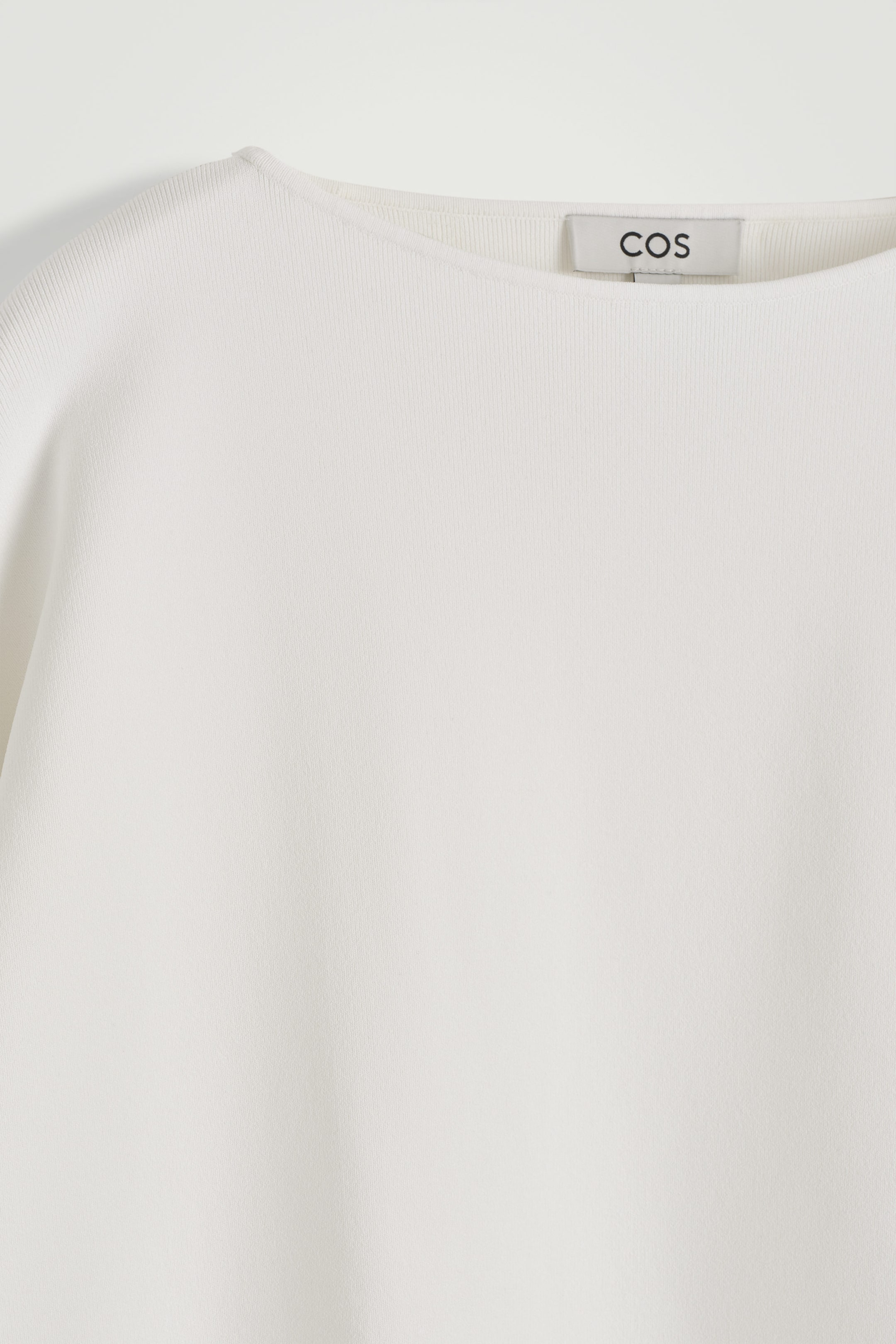 OVERSIZED KNITTED BOAT-NECK SWEATER