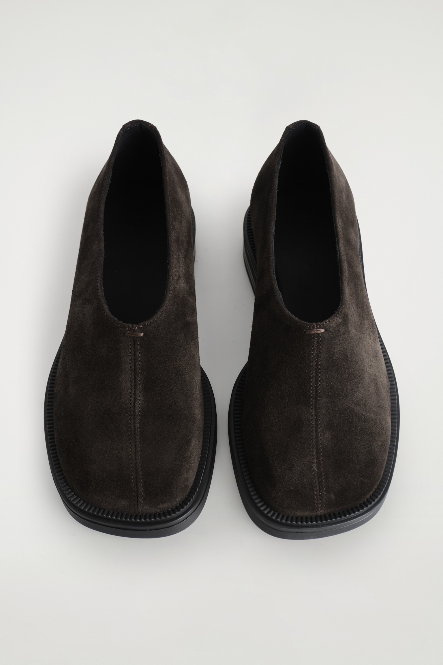SOULIERS ÉPAIS EN DAIM - BRUN FONCÉ - 4