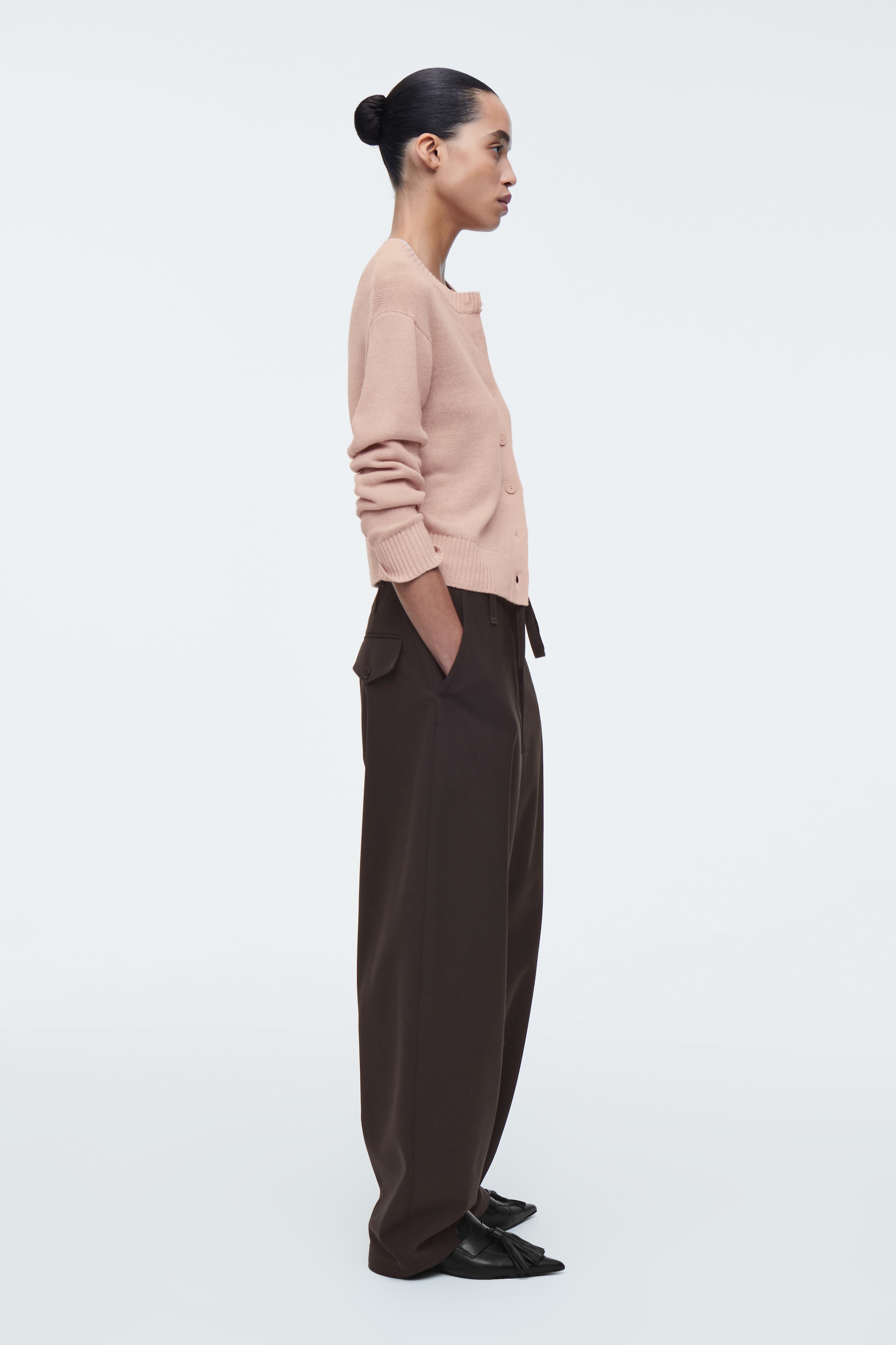 Grotere afbeelding bekijken: GEBREID LINNEN VEST - ROZE - DAMES | H&M BE 3