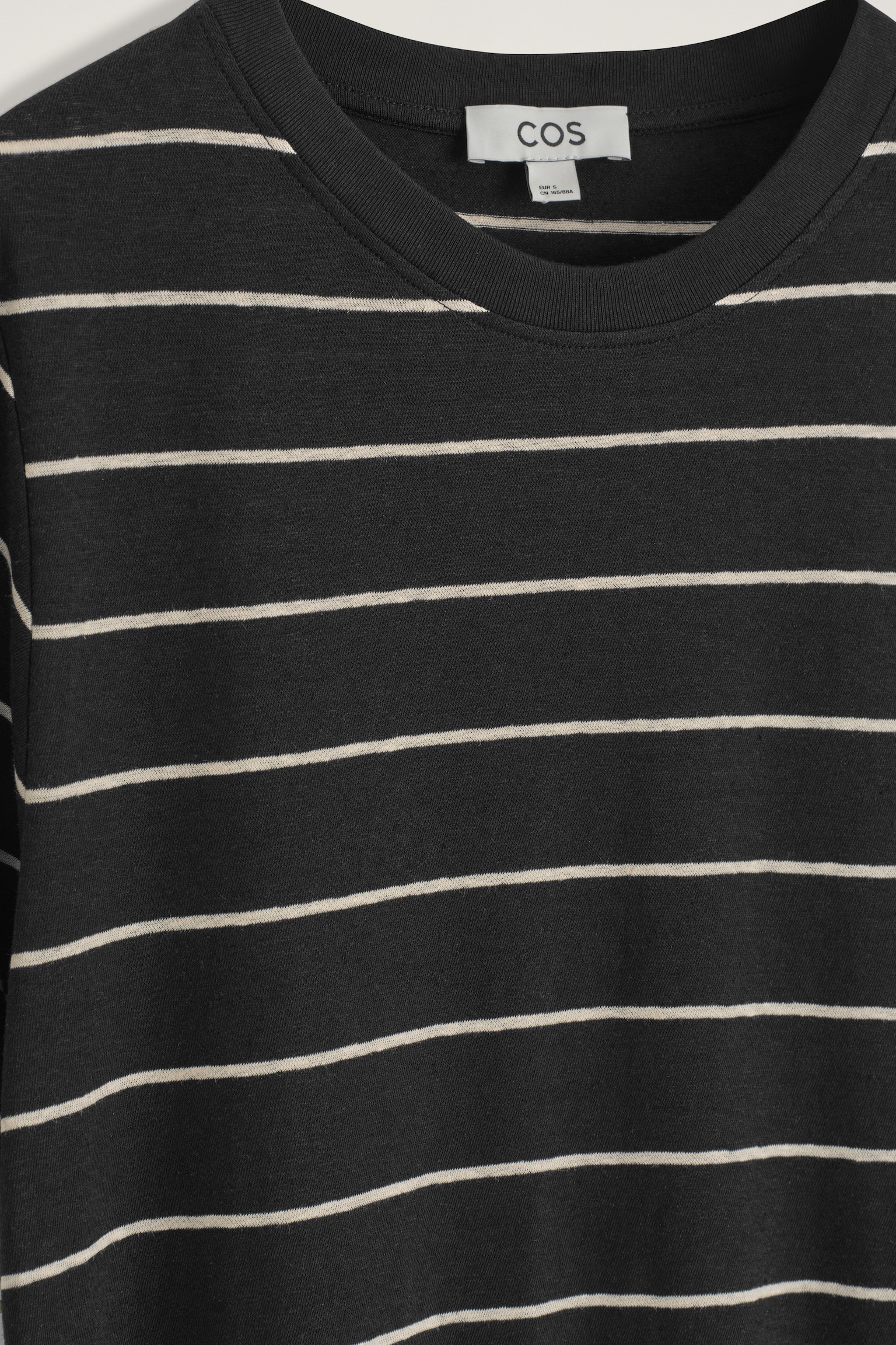 ABITO T-SHIRT MAXI IN COTONE E LINO - NERO / BIANCO / RIGHE/MARRONE - 3
