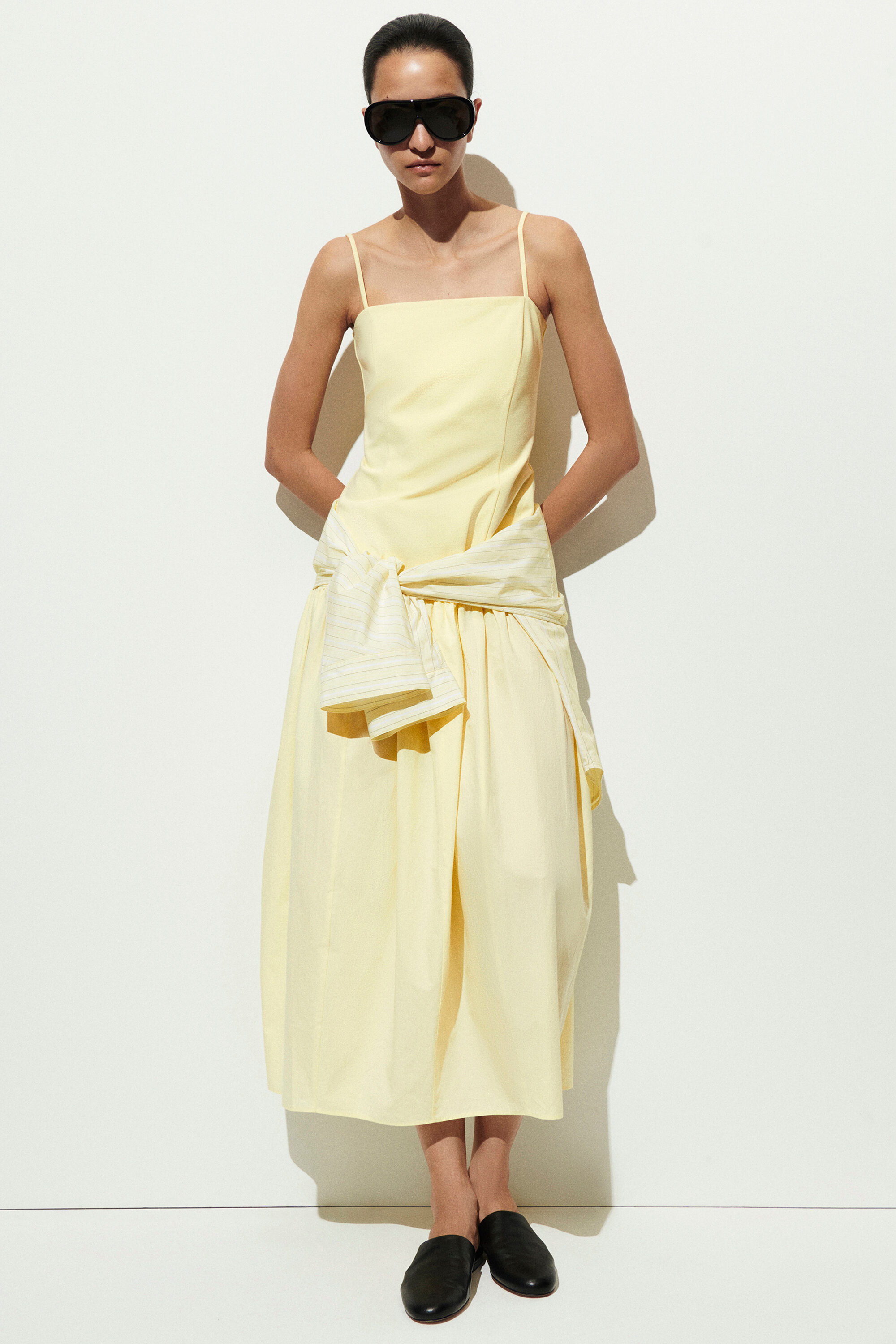 yellow drop waist midi dress Buy Friends Like These Yellow Petite Drop Waist Sleeveless Textured Jersey Midi Dress from Next USA
