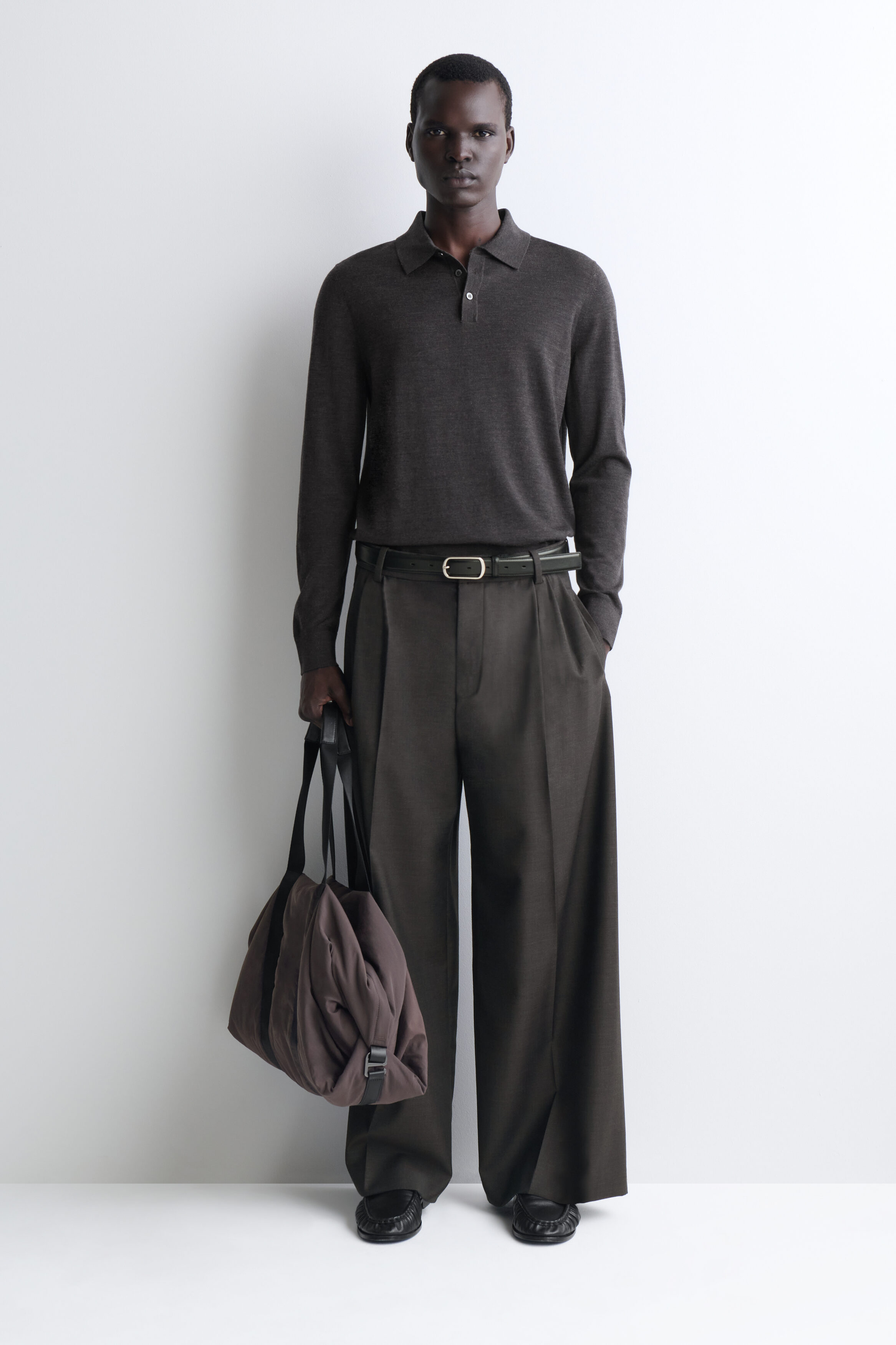 LEATHER-DETAIL DUFFEL BAG - NYLON - thumbnail 6
