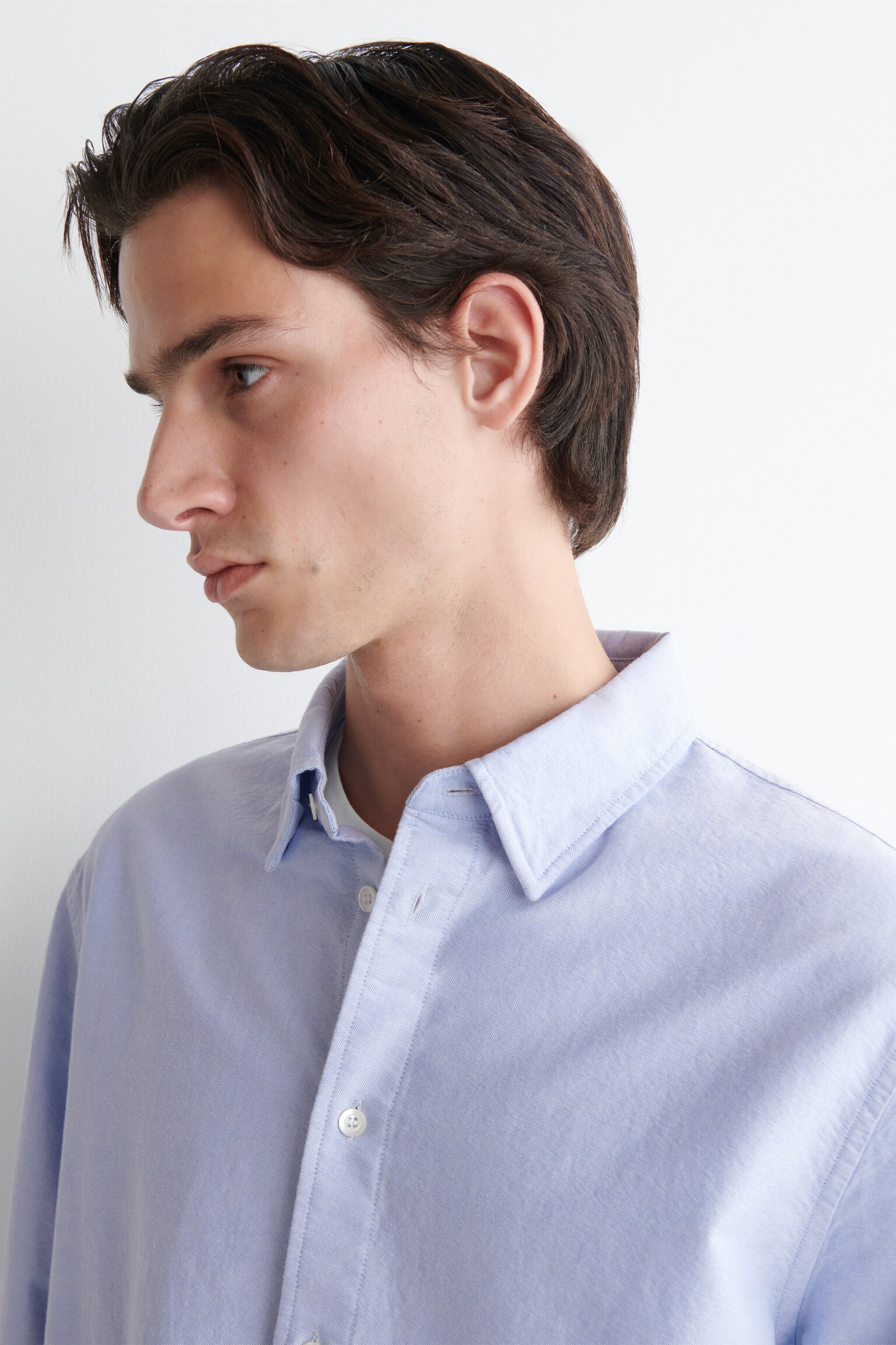 CHEMISE OXFORD EN COTON - BLEU CIEL/BLEU / BLANC / RAYURES/BEIGE / BLANC / RAYÉ/BLANC - 5