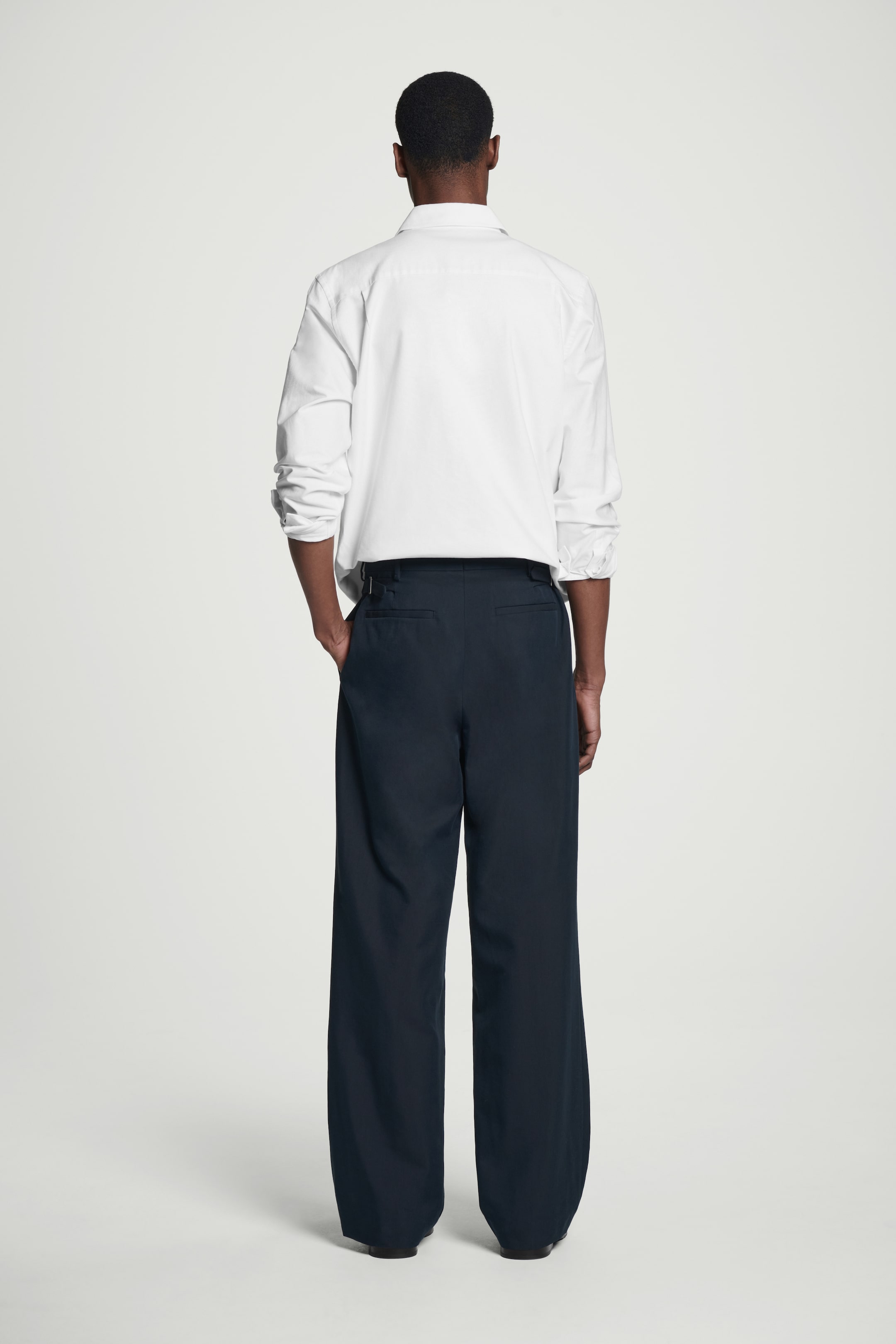 Agrandir l'image: PANTALON DE COSTUME DROIT DÉCONTRACTÉ - BLEU MARINE - HOMME | H&M FR 4