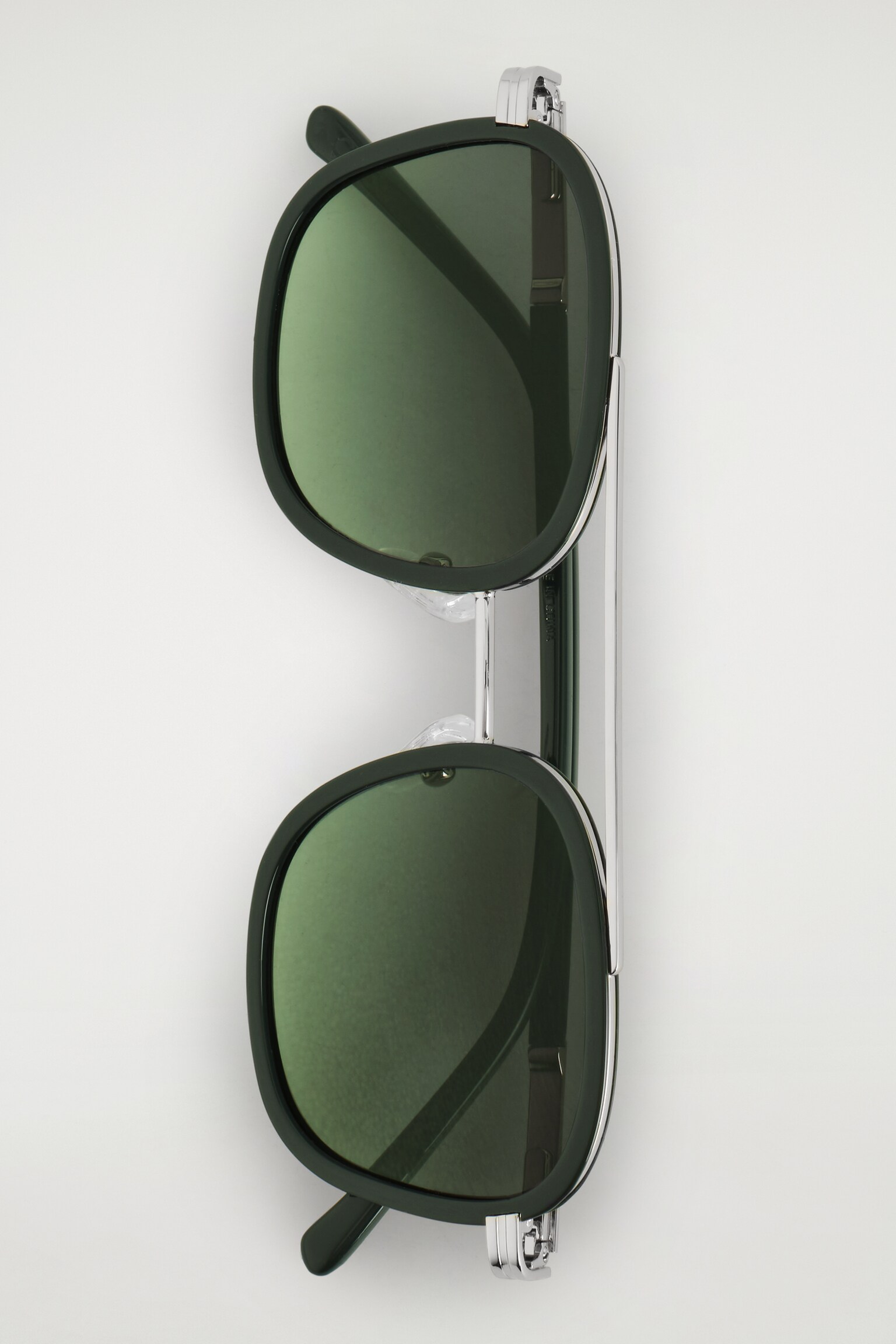 LUNETTES DE SOLEIL AVIATEUR À MONTURE RONDE - KAKI / CHARBON/MOTIF ÉCAILLE / BRUN - 6
