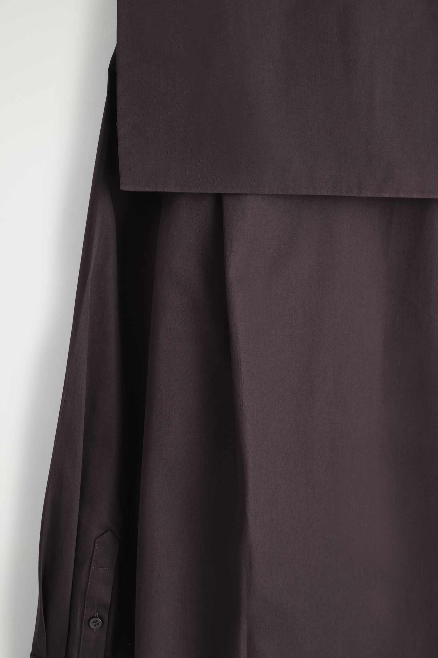 VESTIDO DE ALGODÓN CON CUELLO MARINERO - MARRÓN OSCURO - 7