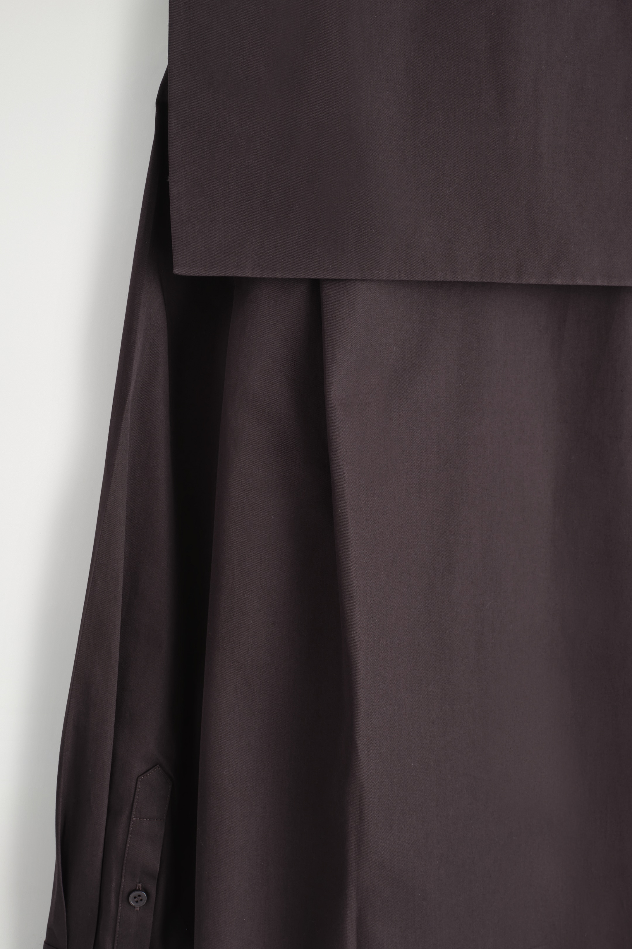 Ingrandisci l'immagine: SAILOR-COLLAR COTTON MINI DRESS - DARK BROWN - DONNA | H&M CH 8