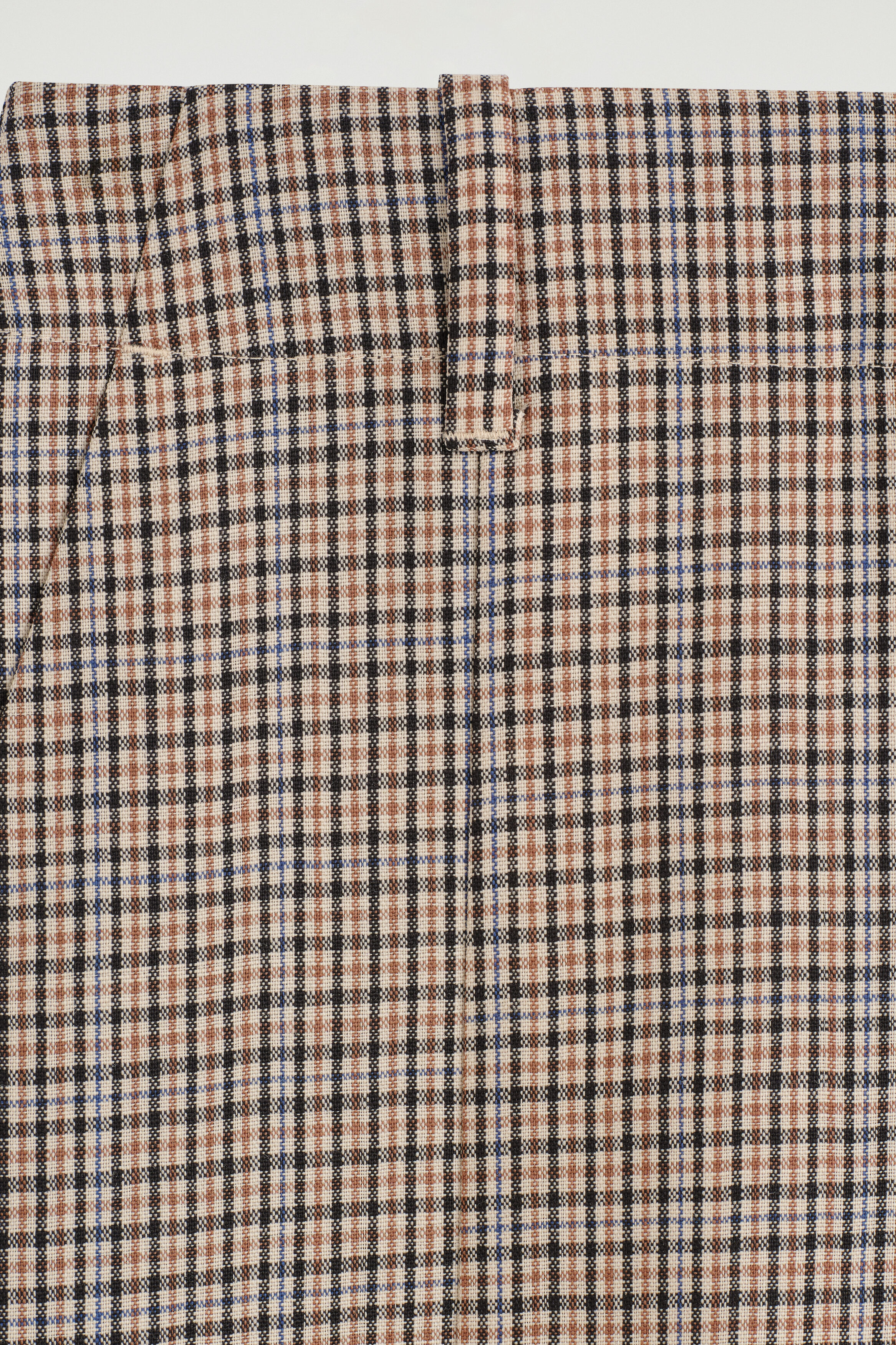 BOX-PLEAT CHECKED WOOL MIDI SKIRT thumbnail 7