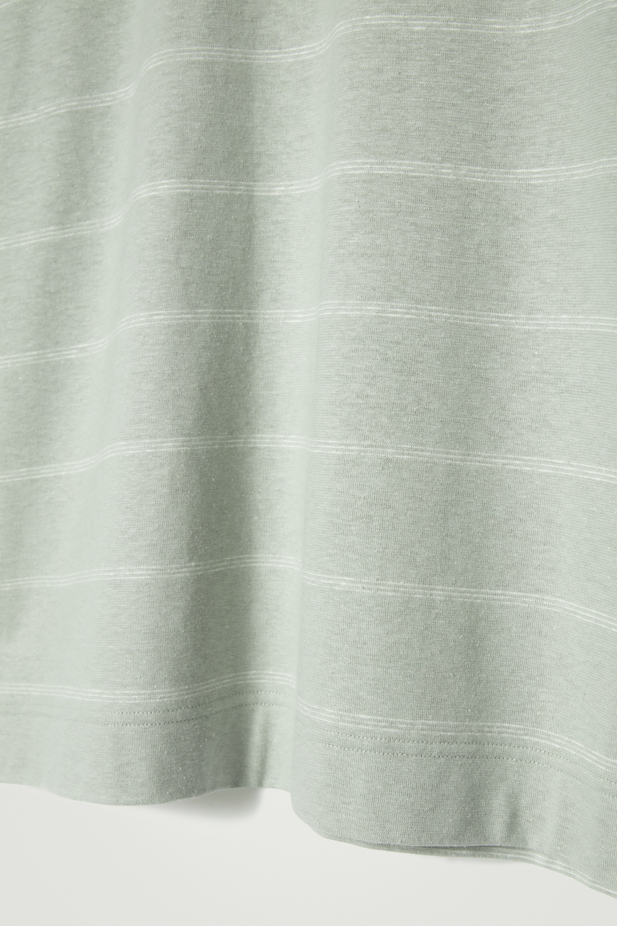 Agrandir l'image: T-SHIRT DÉCONTRACTÉ RAYÉ EN JERSEY DE CHANVRE - TURQUOISE CLAIR / RAYURES - HOMME | H&M CH 3