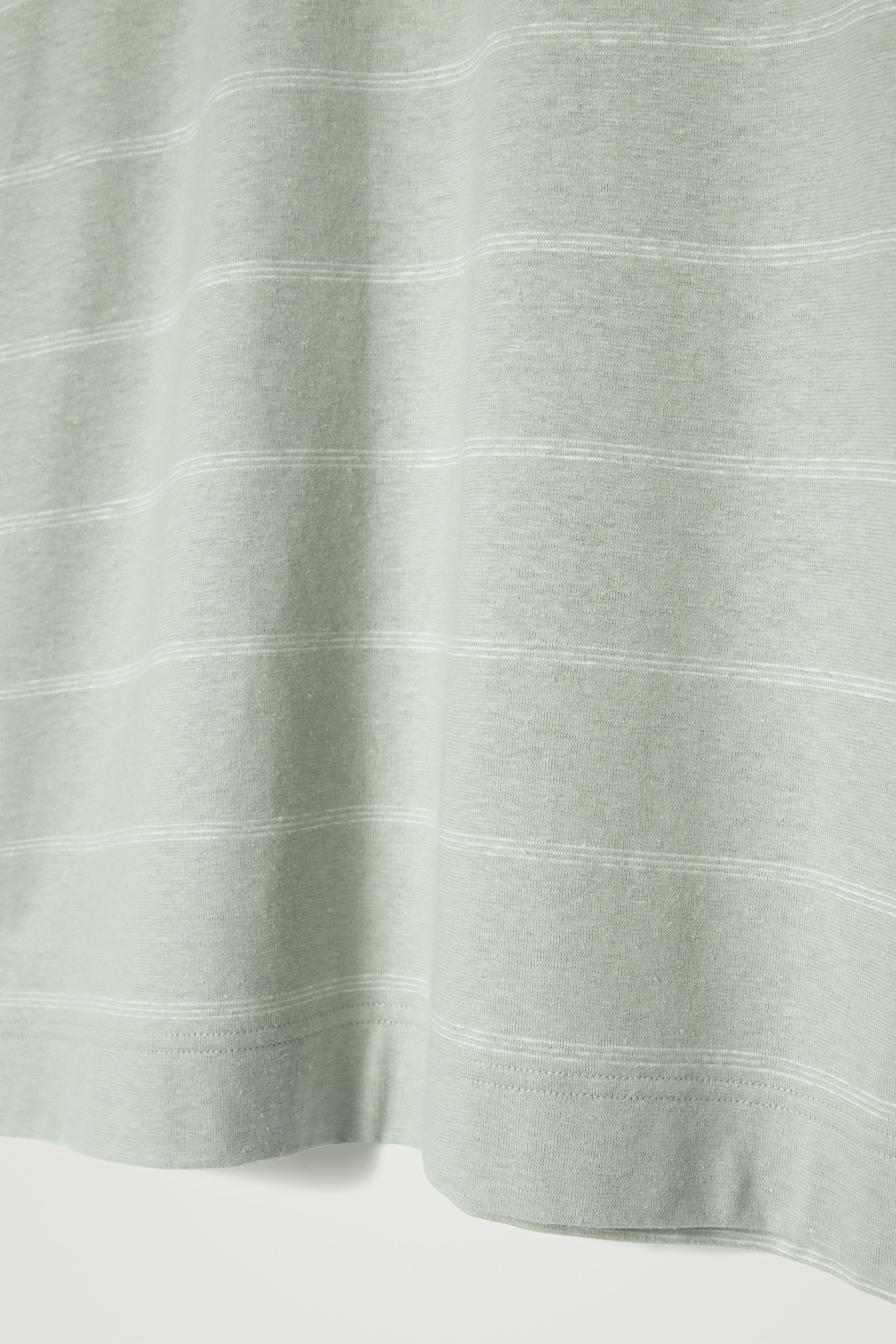 View larger image: RELAXED STRIPED HEMP-JERSEY T-SHIRT - LIGHT TURQUOISE / STRIPED - Men | H&M GB 3