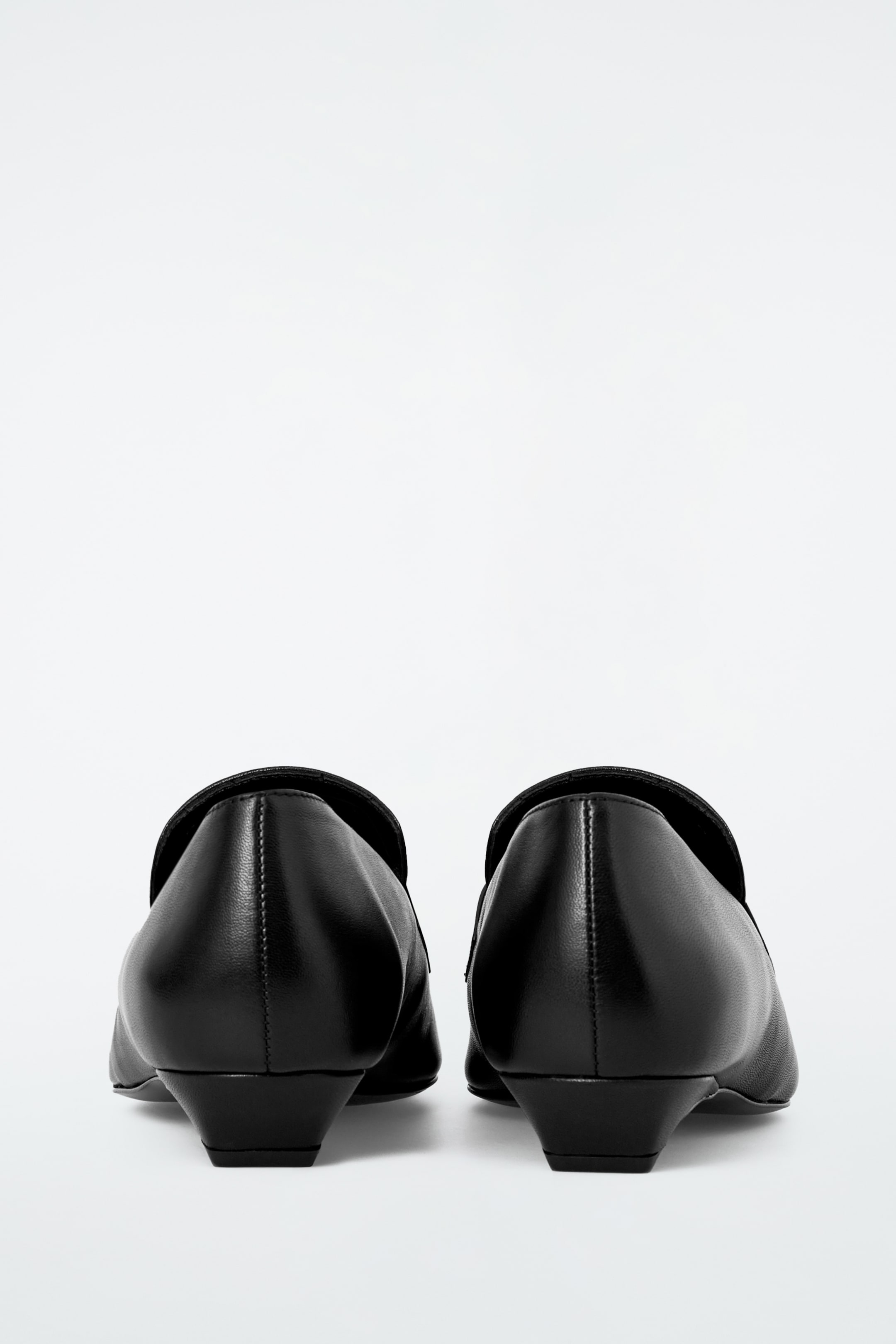View larger image: TASSELLED LEATHER KITTEN-HEEL LOAFERS - BLACK - Ladies | H&M GB 5