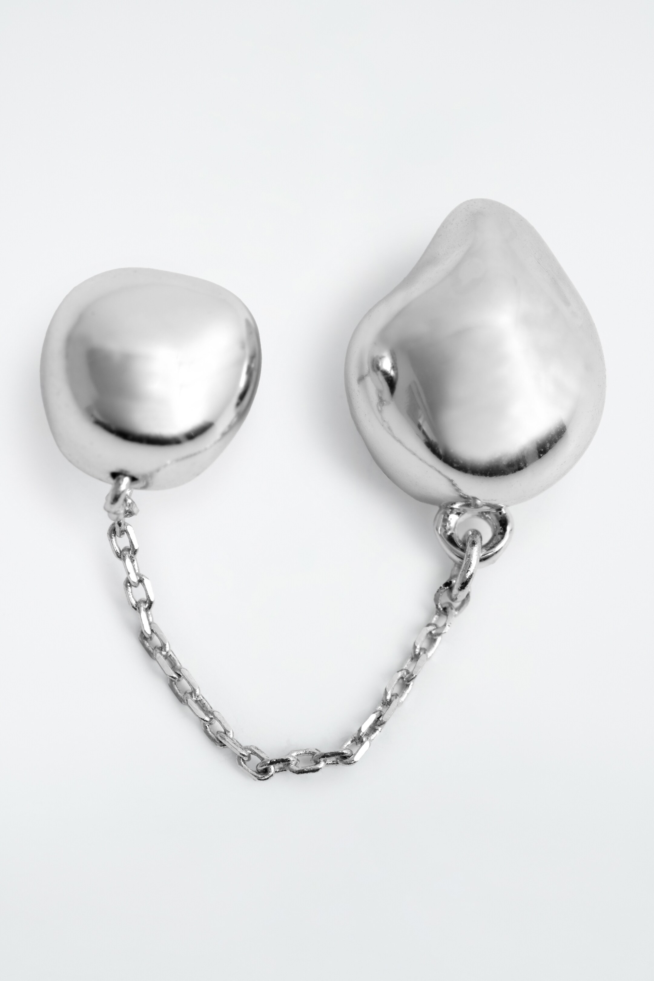 Zobrazit větší obrázek: NÁUŠNICE S KAMÍNKY PEBBLE - STŘÍBRNÉ - ŽENY | H&M CZ 4
