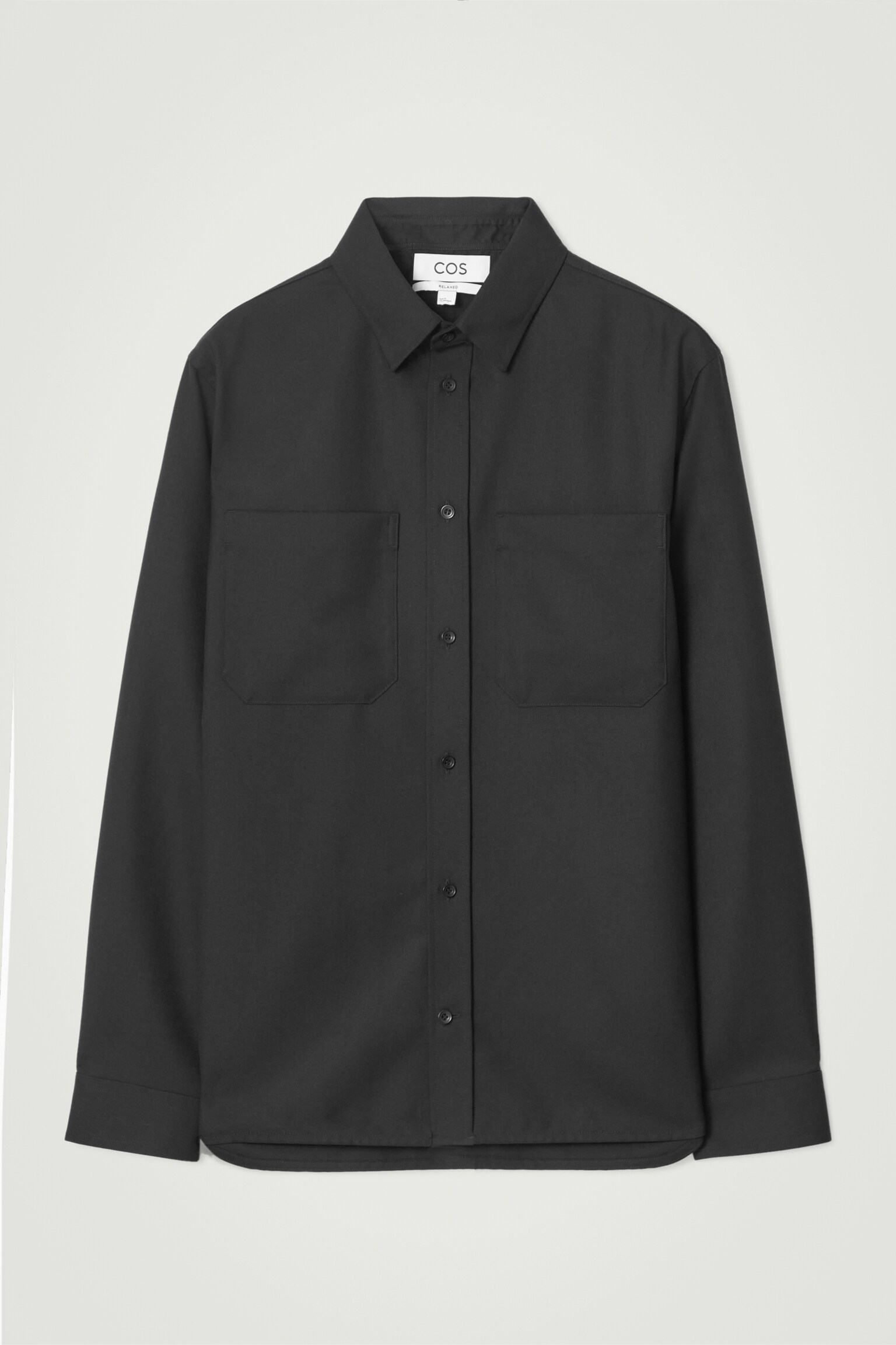 CHEMISE WORKWEAR DÉCONTRACTÉE EN LAINE MÉLANGÉE - NOIR/GRIS - 2