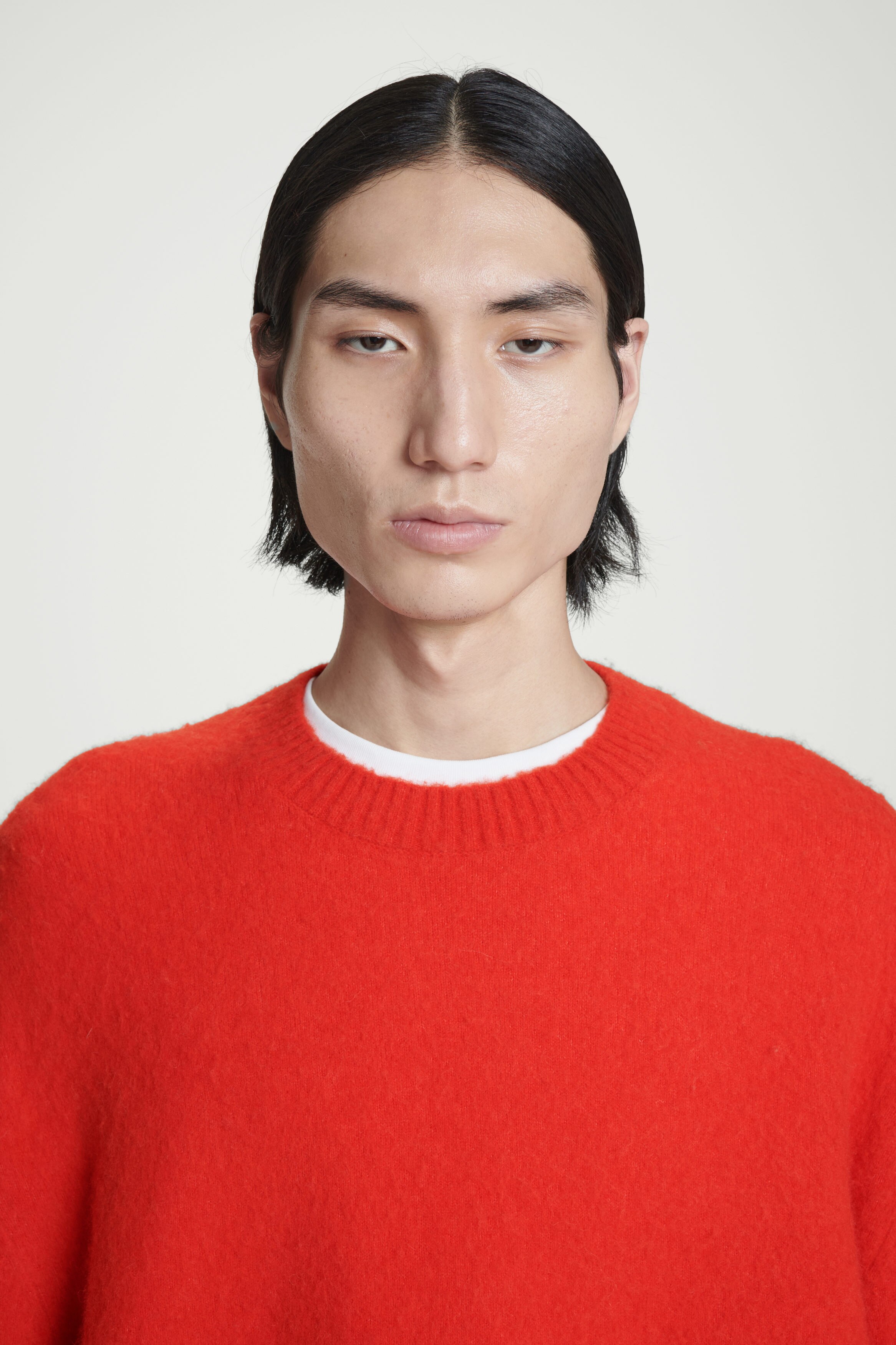 ニット・セーター SUARE Wool gradient Cowichan knit red SBDAWLKZ500RD Monty M.K. Sweater – La Garçonne